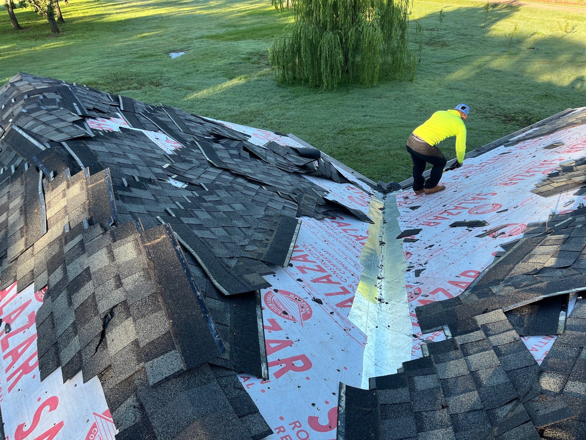 Roof Replacement and Architectural Shingle Installation in Joy, Oklahoma by BANA Roofing and Solar Supply