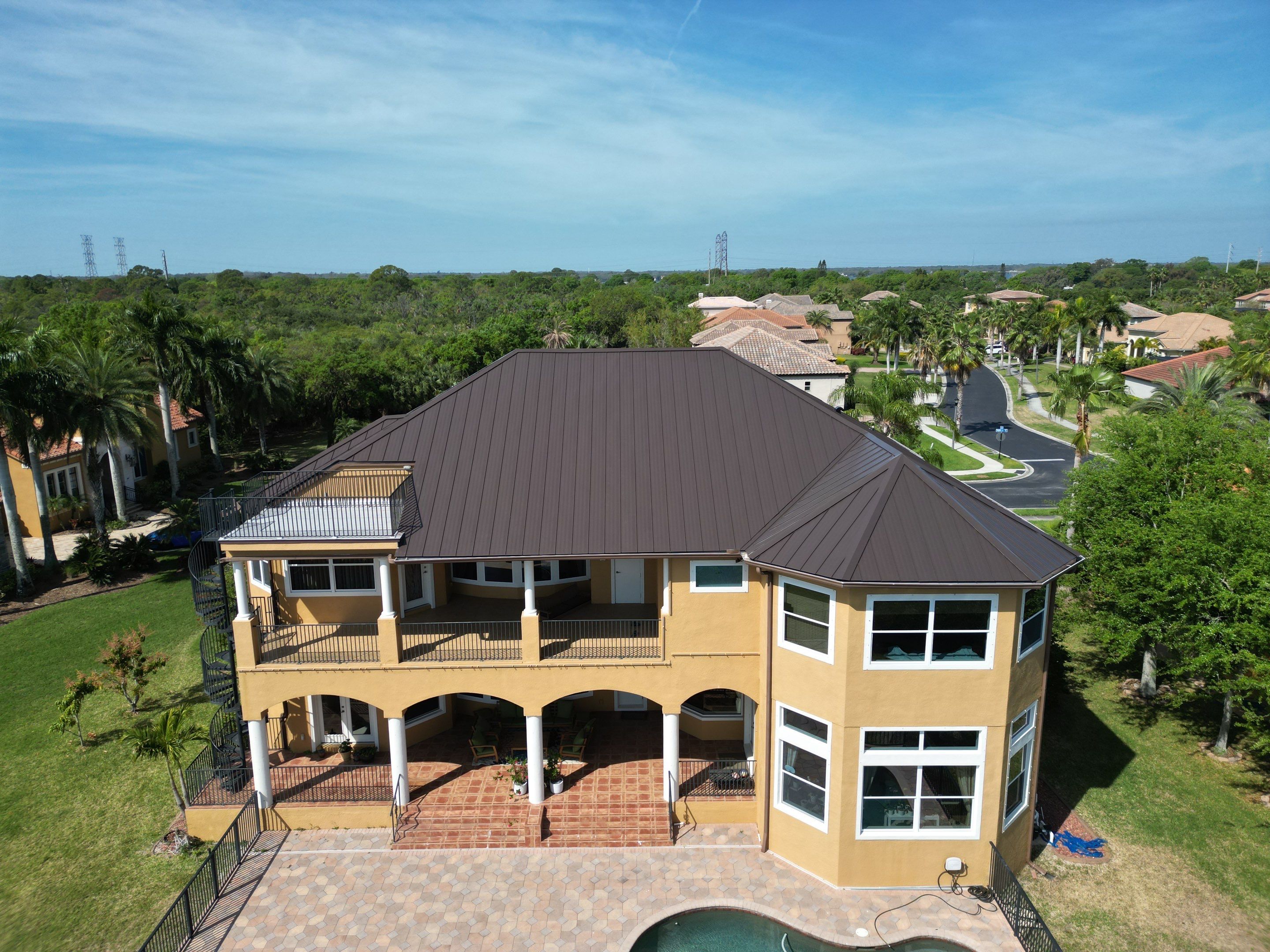 Dark Bronze Standing Seam by Reimagine Roofing
