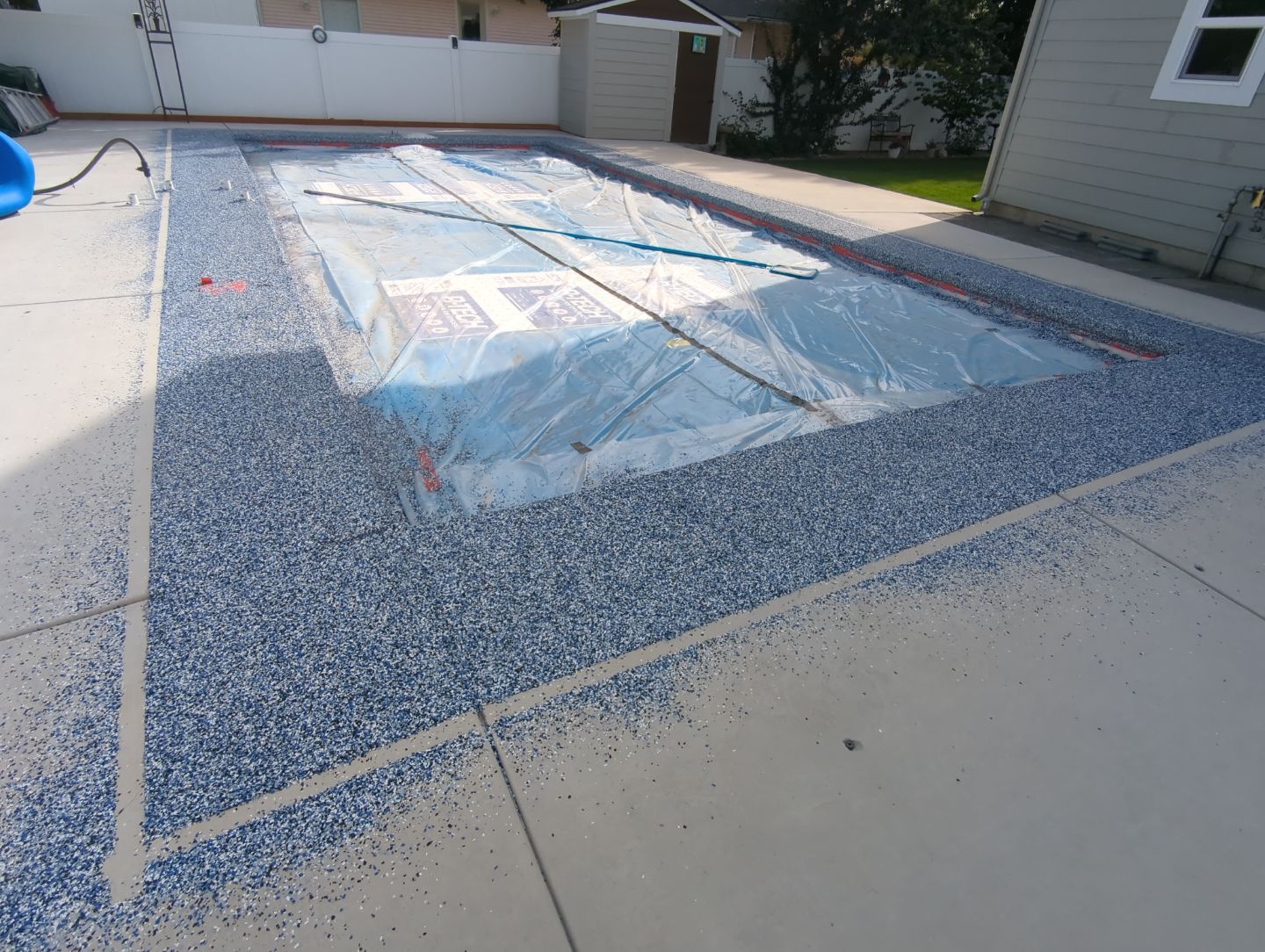 Pool Deck Transformation using Orbit & Patio in Slate Hybrid by Croc Coatings, LLC