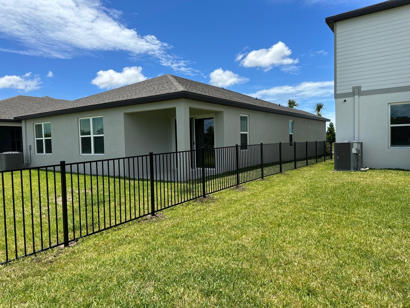Aluminum Fence Installation using 3 Rail Aluminum Fence by Asap fence and gates, LLC