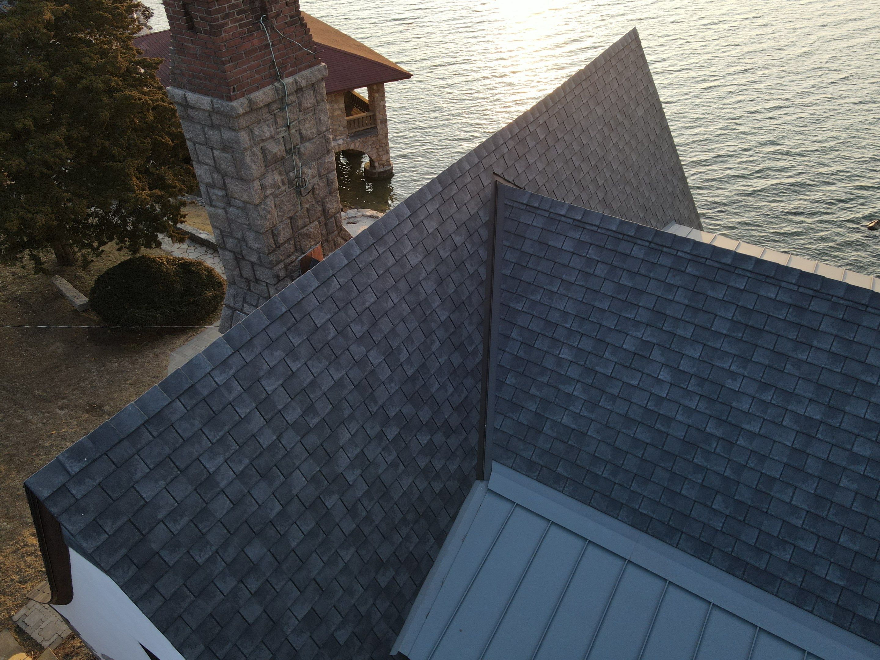 DaVinci Slate, Copper & Cedar Impressions - Private Residence by Rinaldi Brothers