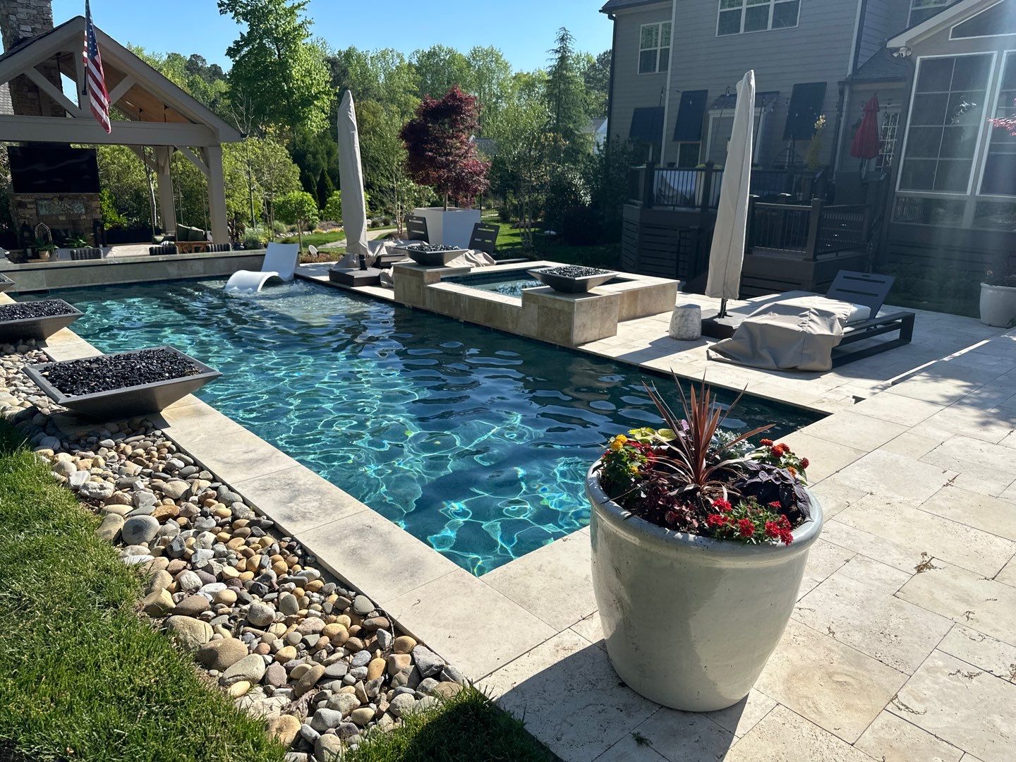 Pool Deck using Wood Sealant by DuraSeal