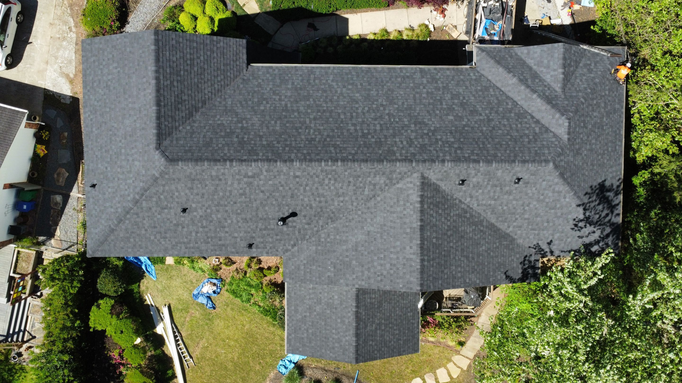 Atlanta, GA Roof Replacement CertainTeed Landmark Pro Max Def Charcoal Black by Reset Roofing