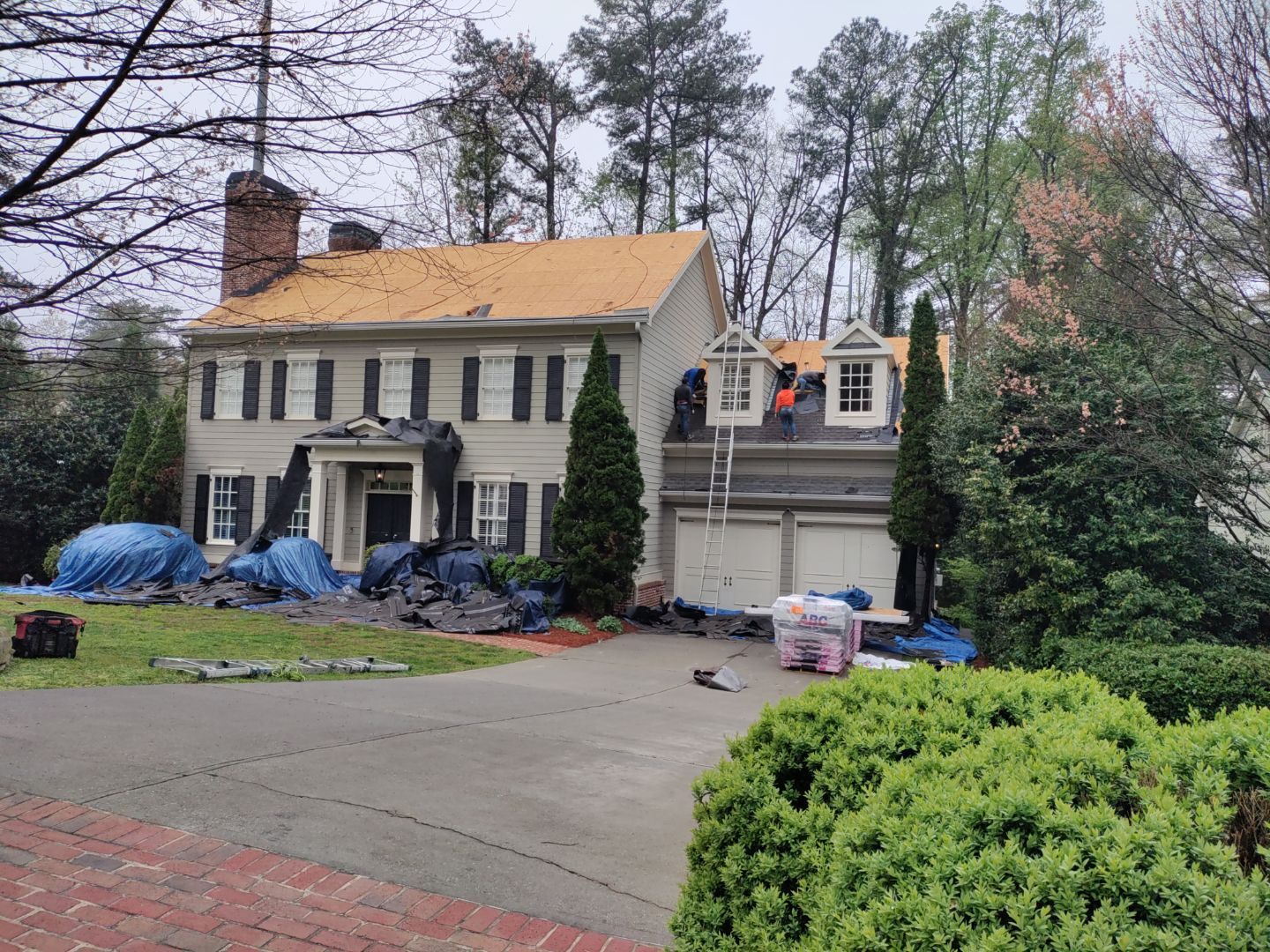 Residential Roofing Installation using Owens Corning by Inspector Roofing and Restoration