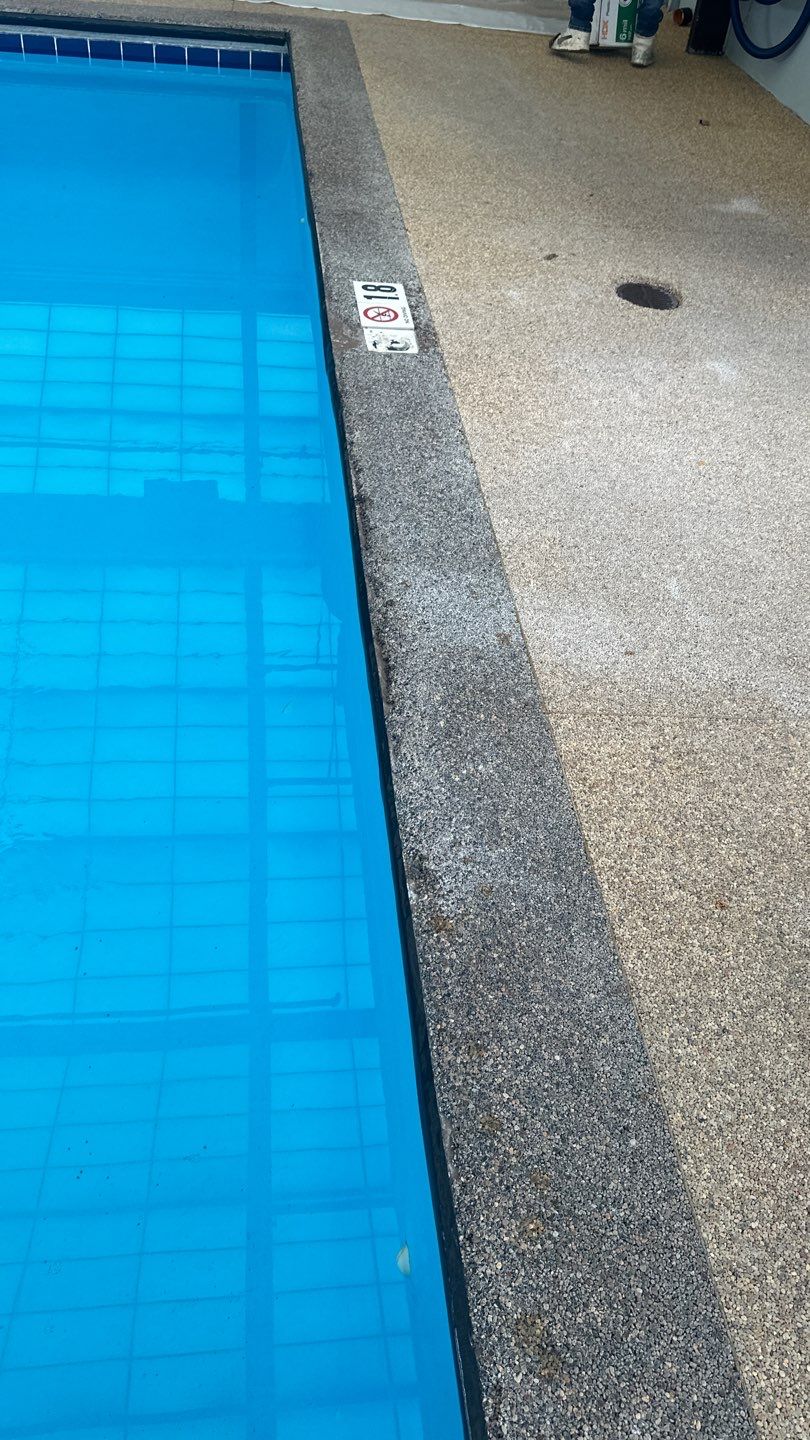 Hotel Pool Deck Project in Mason by Floors in a Day, Inc
