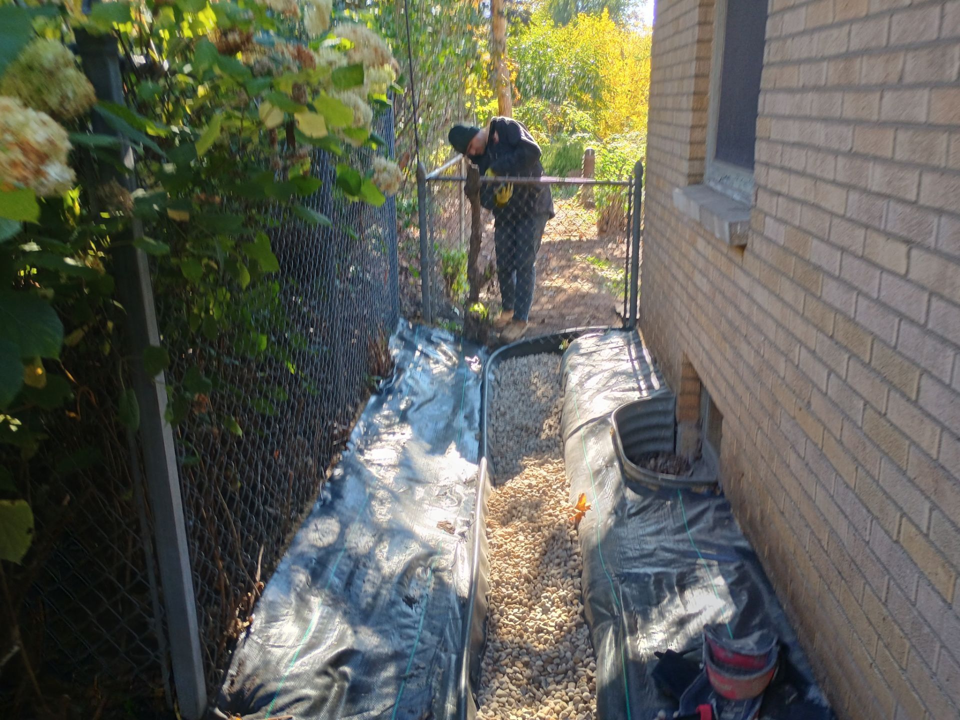 A French Drain for Jeniffer by Waterproofing Northeast