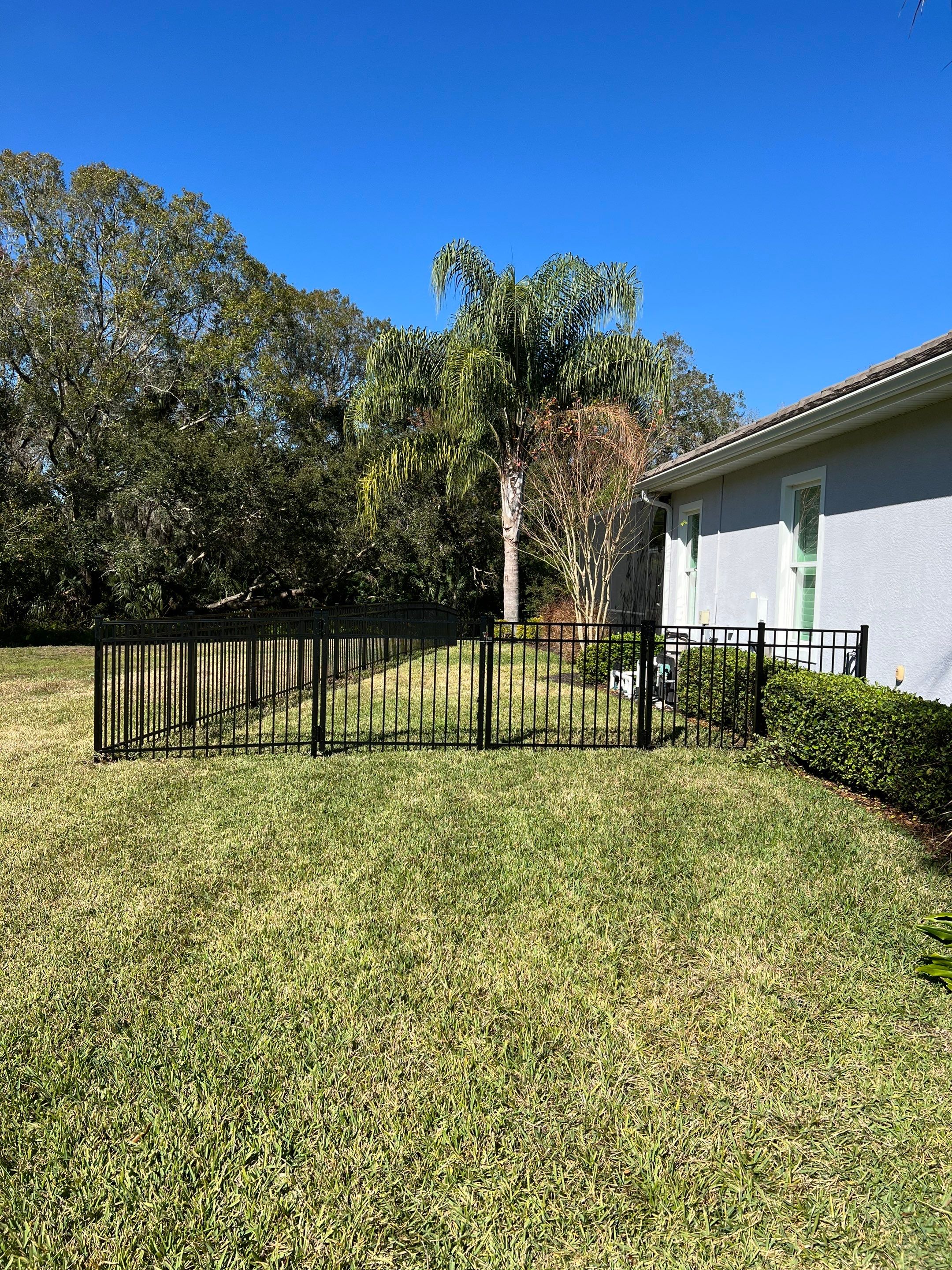 Bradenton, FL  4ft. Tall 3-rail Black Aluminum Fence  by Asap fence and gates, LLC