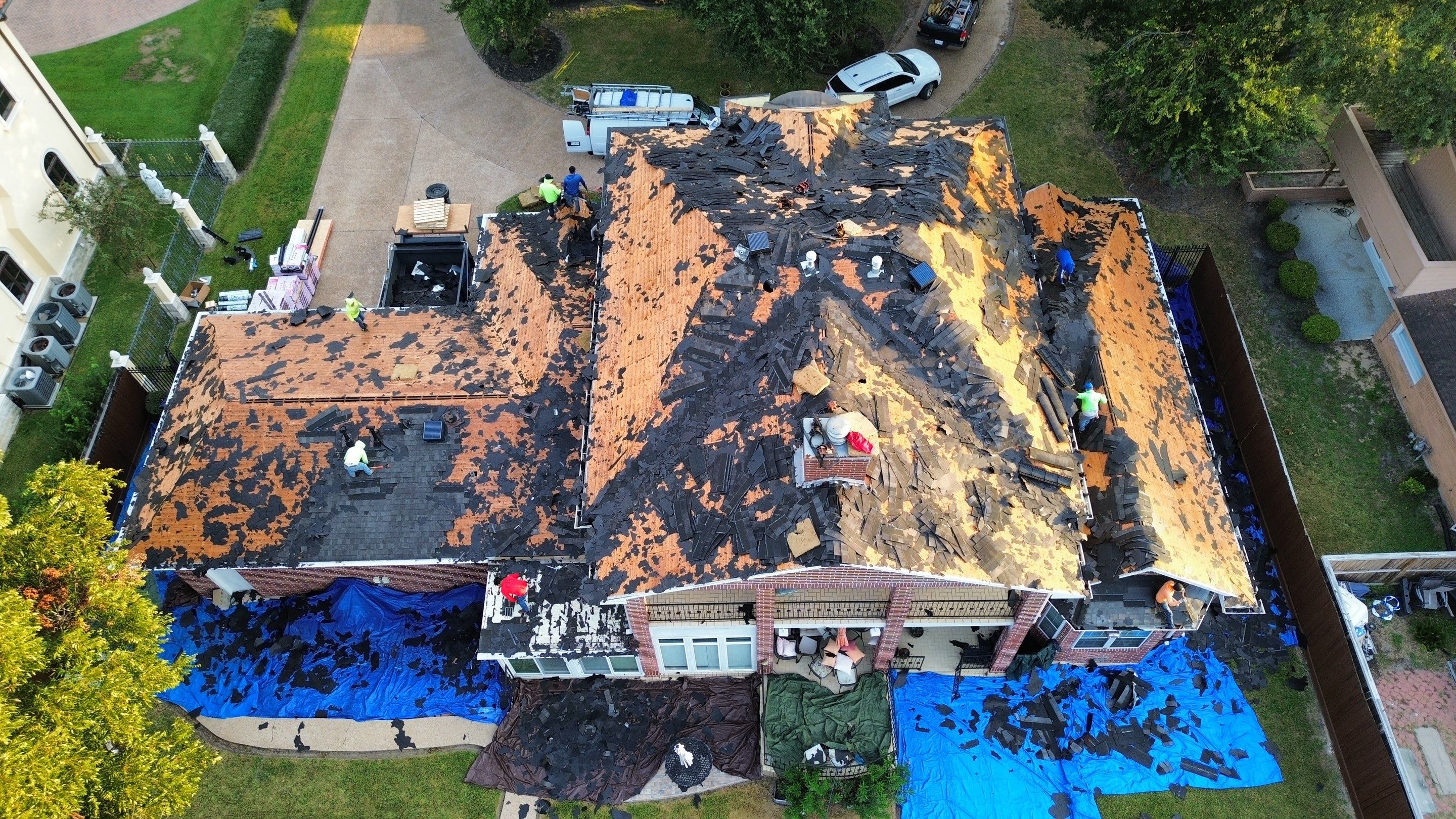 Stately Houston Roof Replacement With Owens Corning Duration Shingles by Houston Roofing & Construction