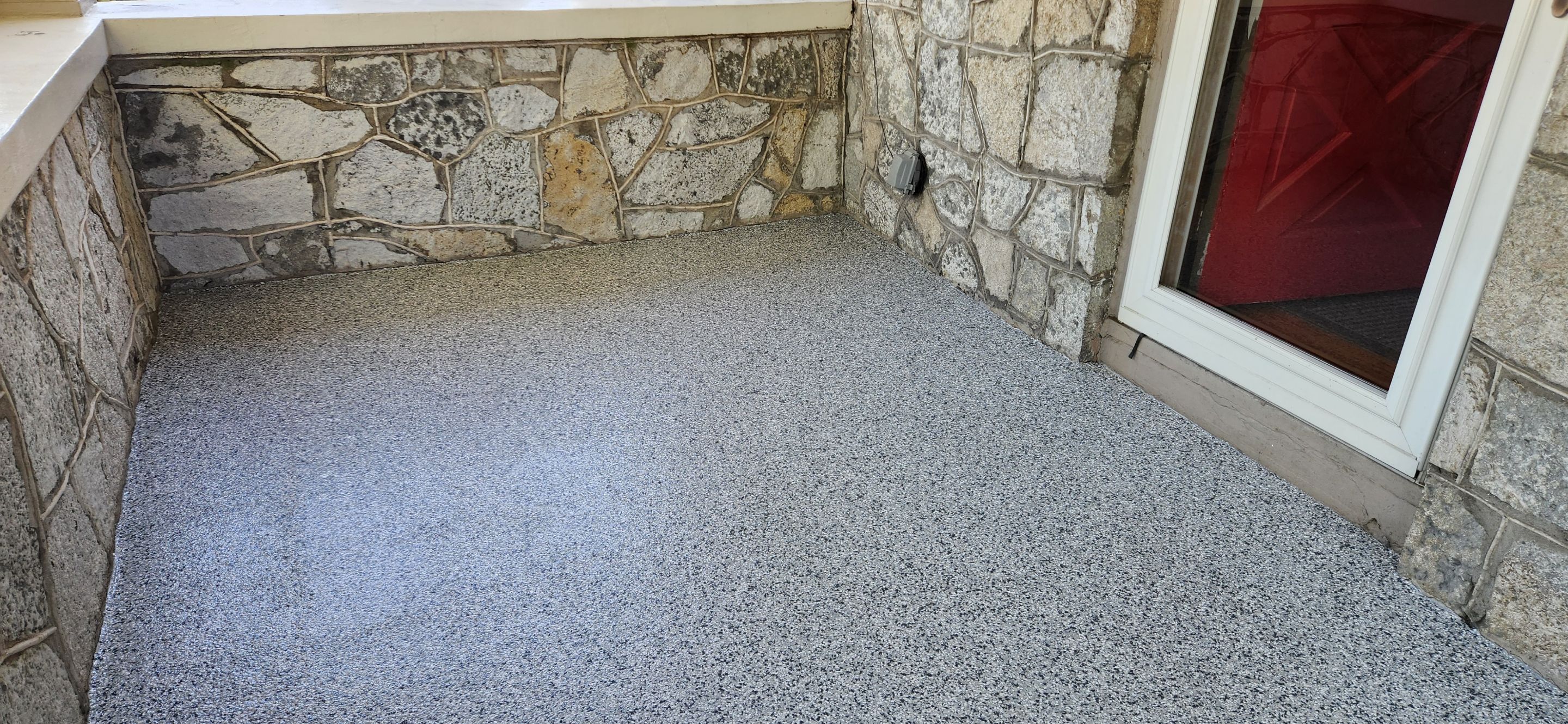 Front Porch using Gravel by Elite Floor Solutions