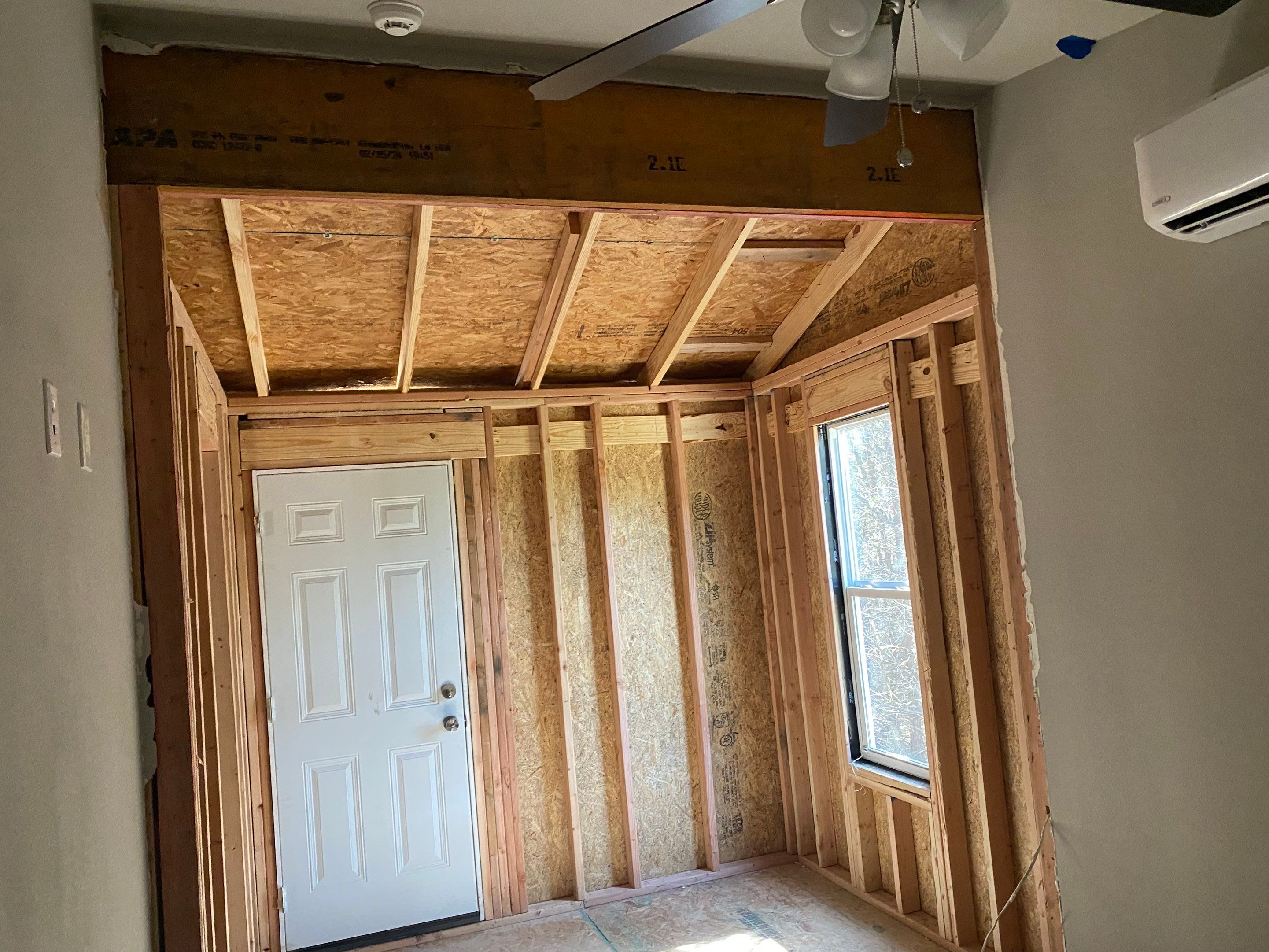 Spray Foam on this tiny house addition  by Apex Insulation Solutions