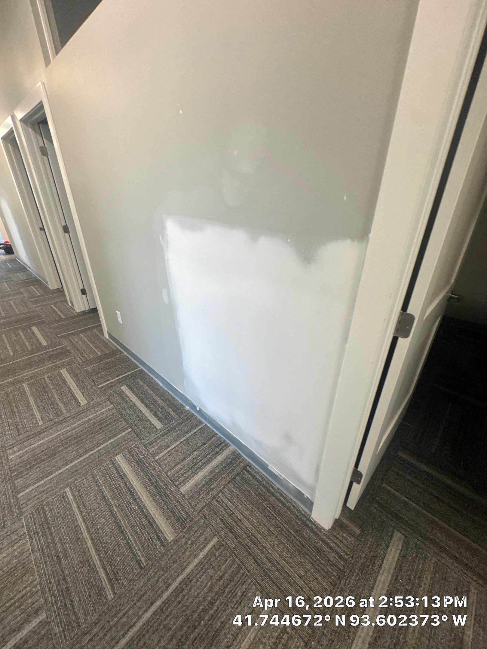 Commercial Interior Touchup after drywall work completed by Midwest Paint LLC