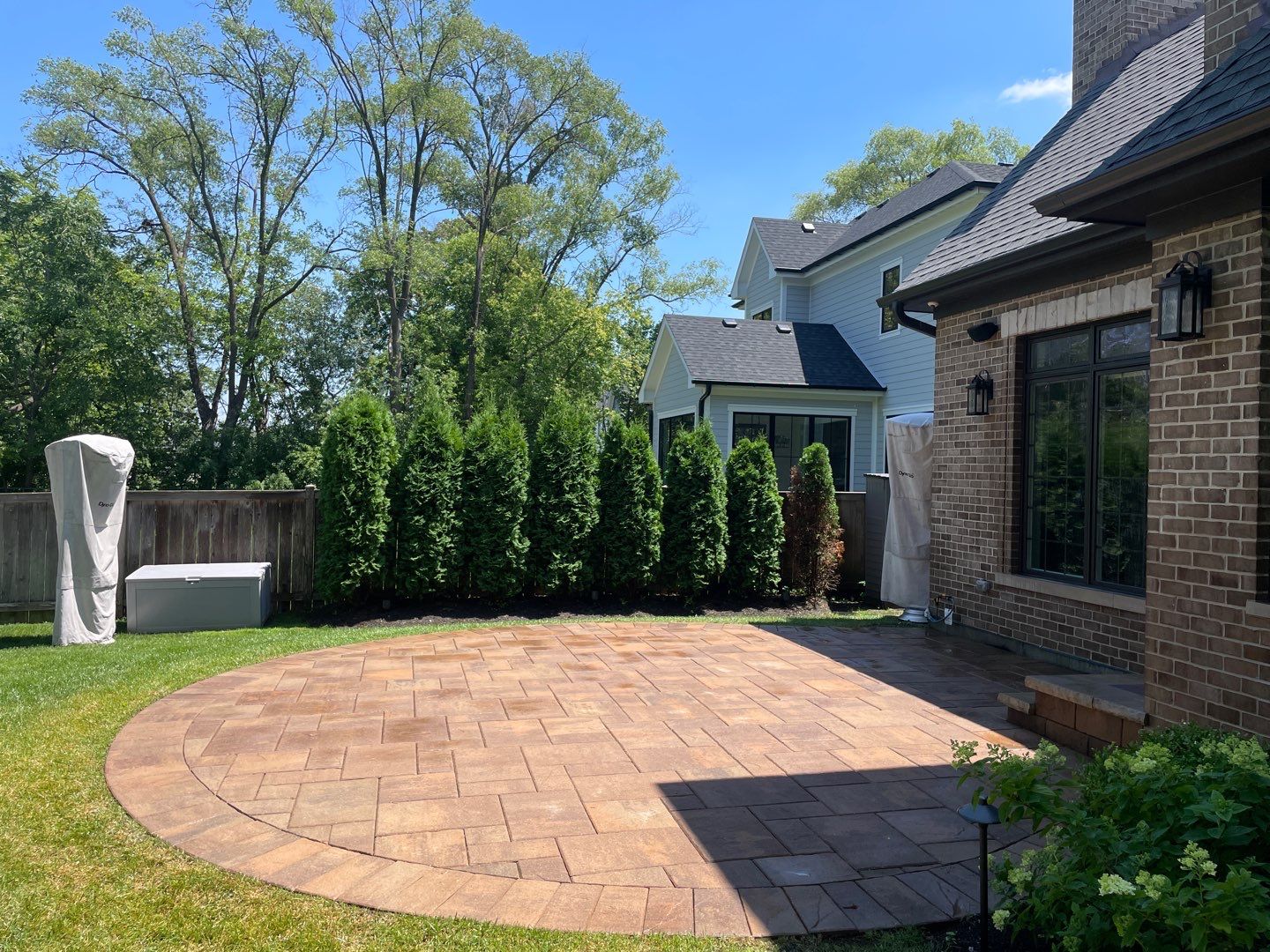 Brick paver clean, sand and seal by Northern Power Washing LLC.