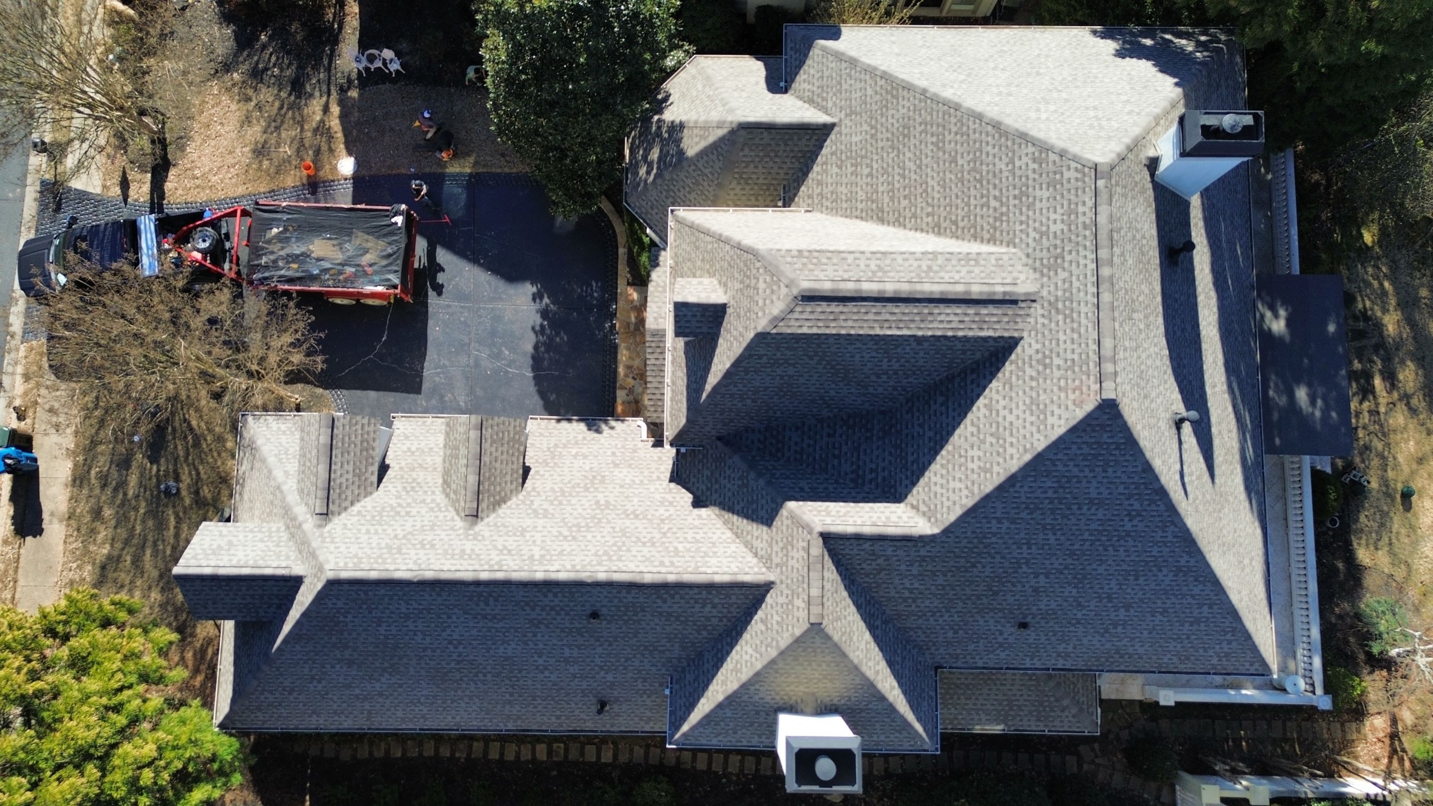 Alpharetta, GA Roof Replacement GAF Timberline HDZ Weathered Wood by Reset Roofing