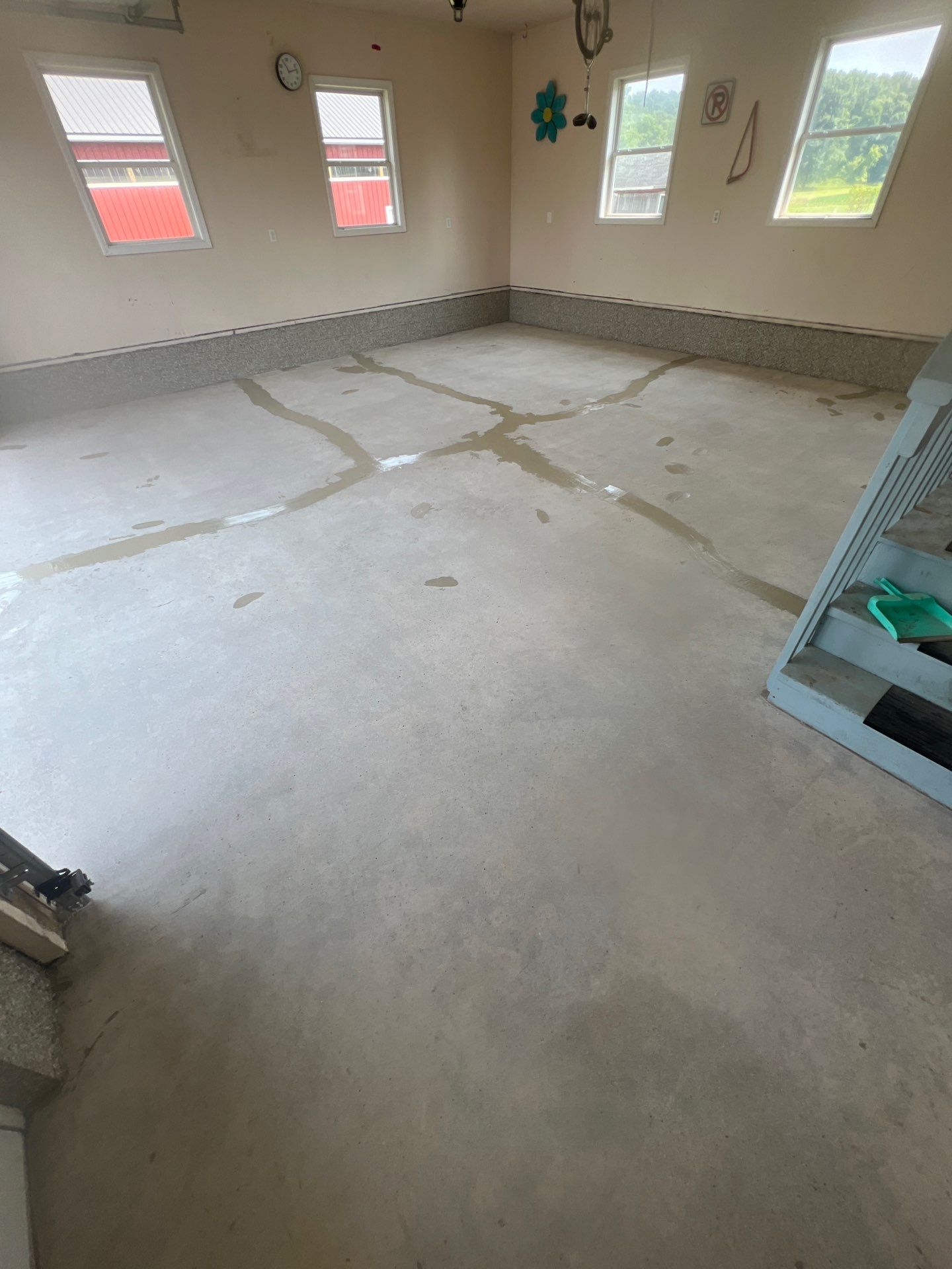 Garage using Smoke by Freedom Concrete Coatings. 