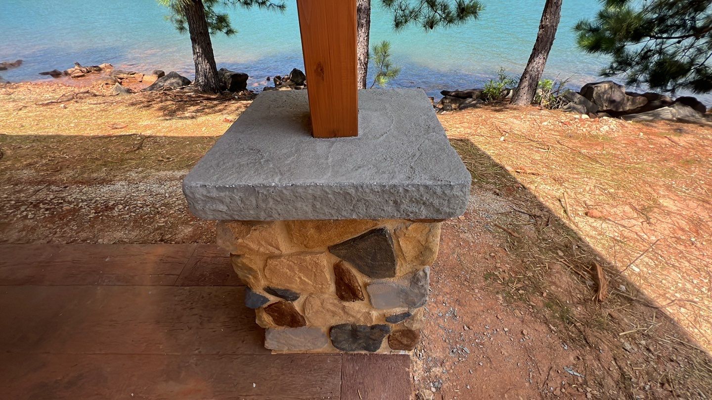 Stamped Concrete Pavilion Slab by Xtreme Concrete Services