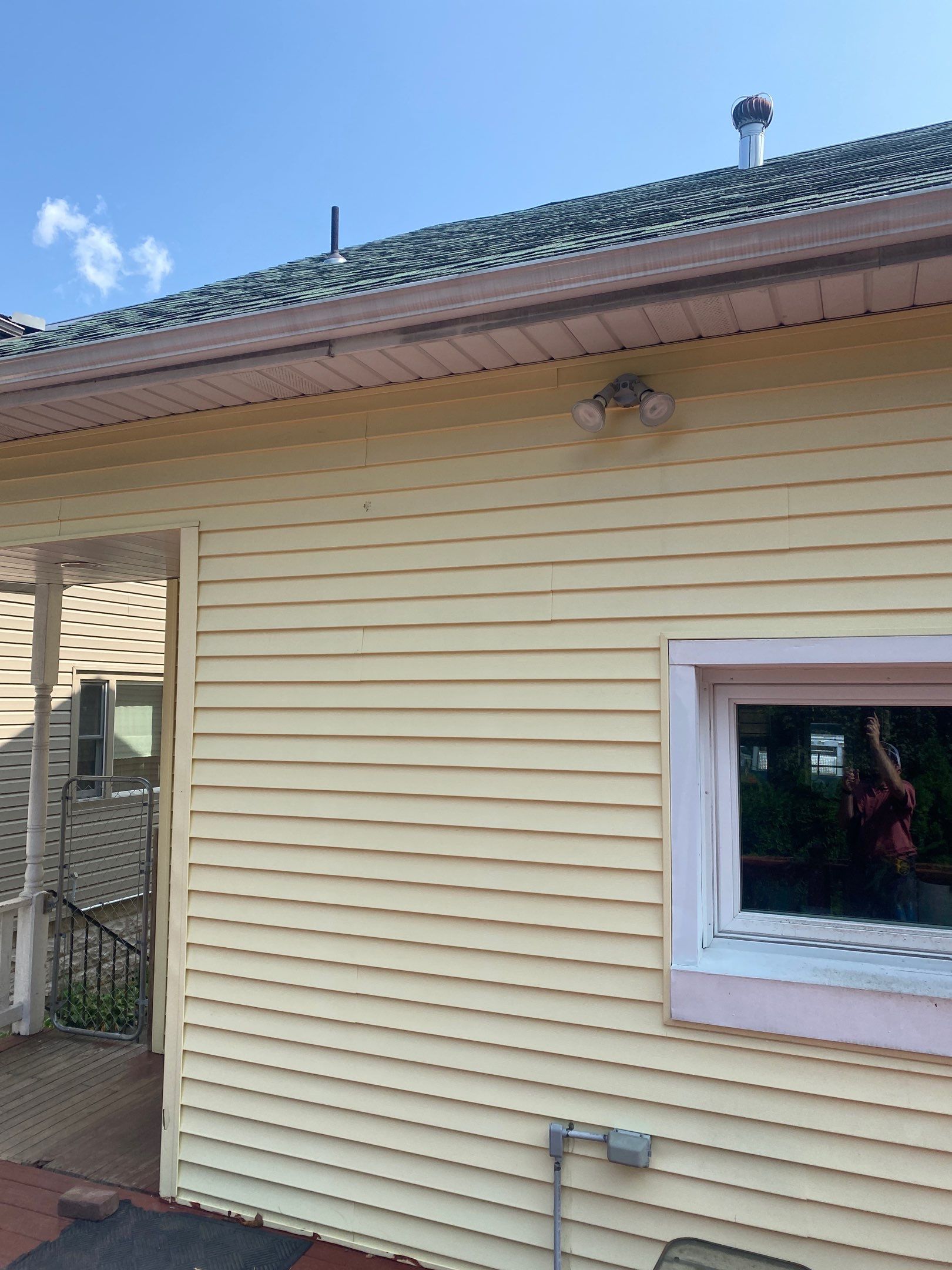 Porch roof Add-On and House Re-Single by Esh Builders