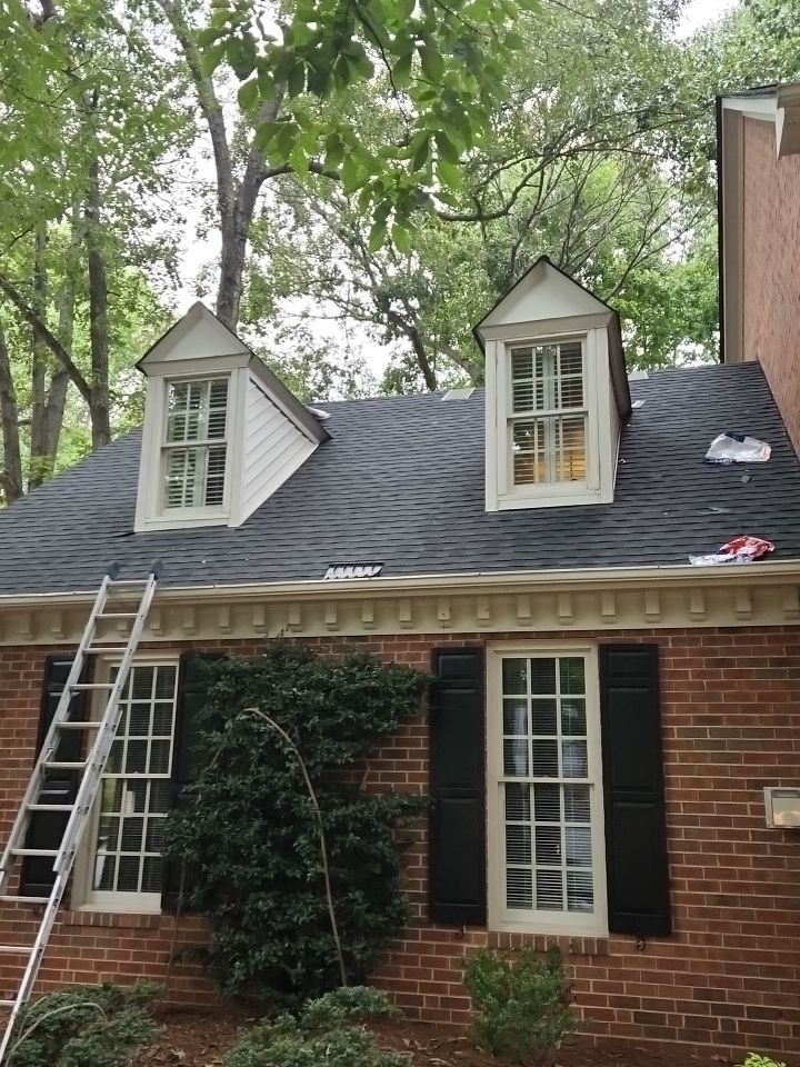 Roof Replacement using Gaf HDZ Charcoal by Just In Time Roofing and Restoration
