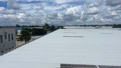 Orlando Commercial Metal Roof Restoration and Silicone Coating System