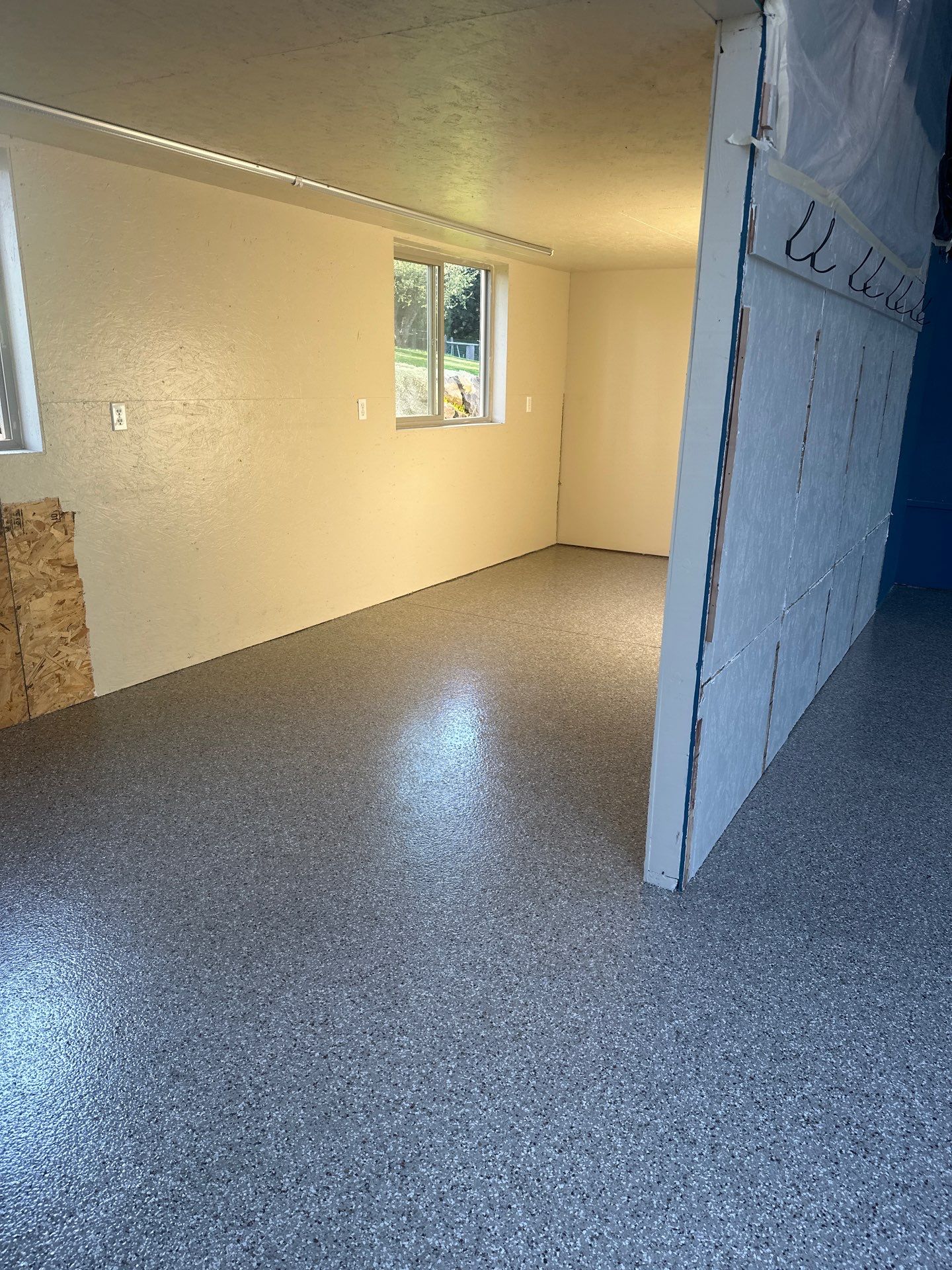 Shop Transformation using Pebble Beach by Croc Coatings, LLC