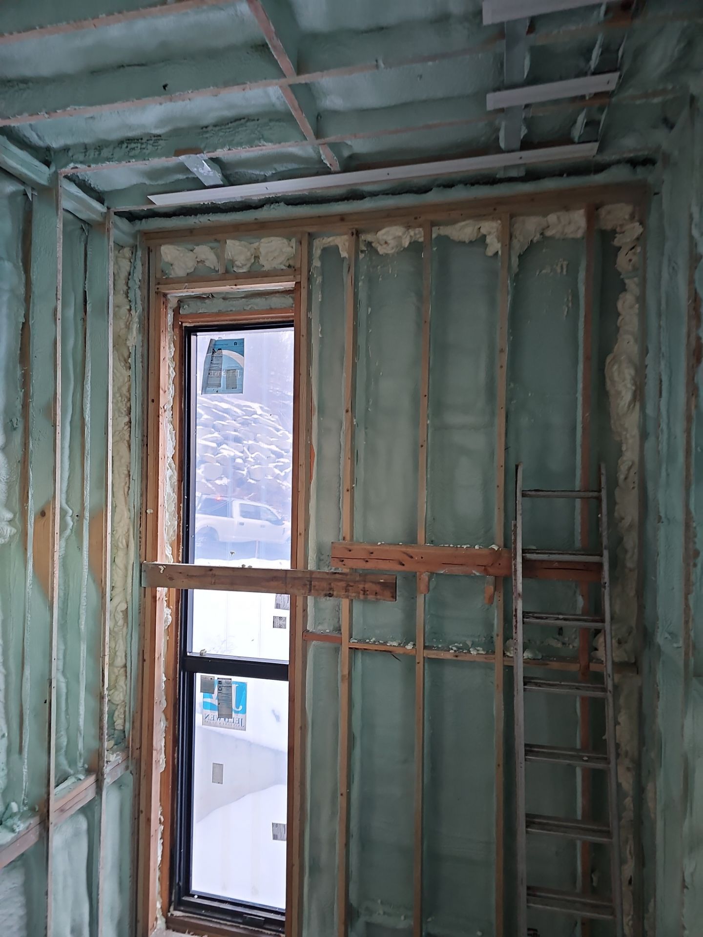 New Construction using Closed Cell Spray Foam by NYS Foam & Energy