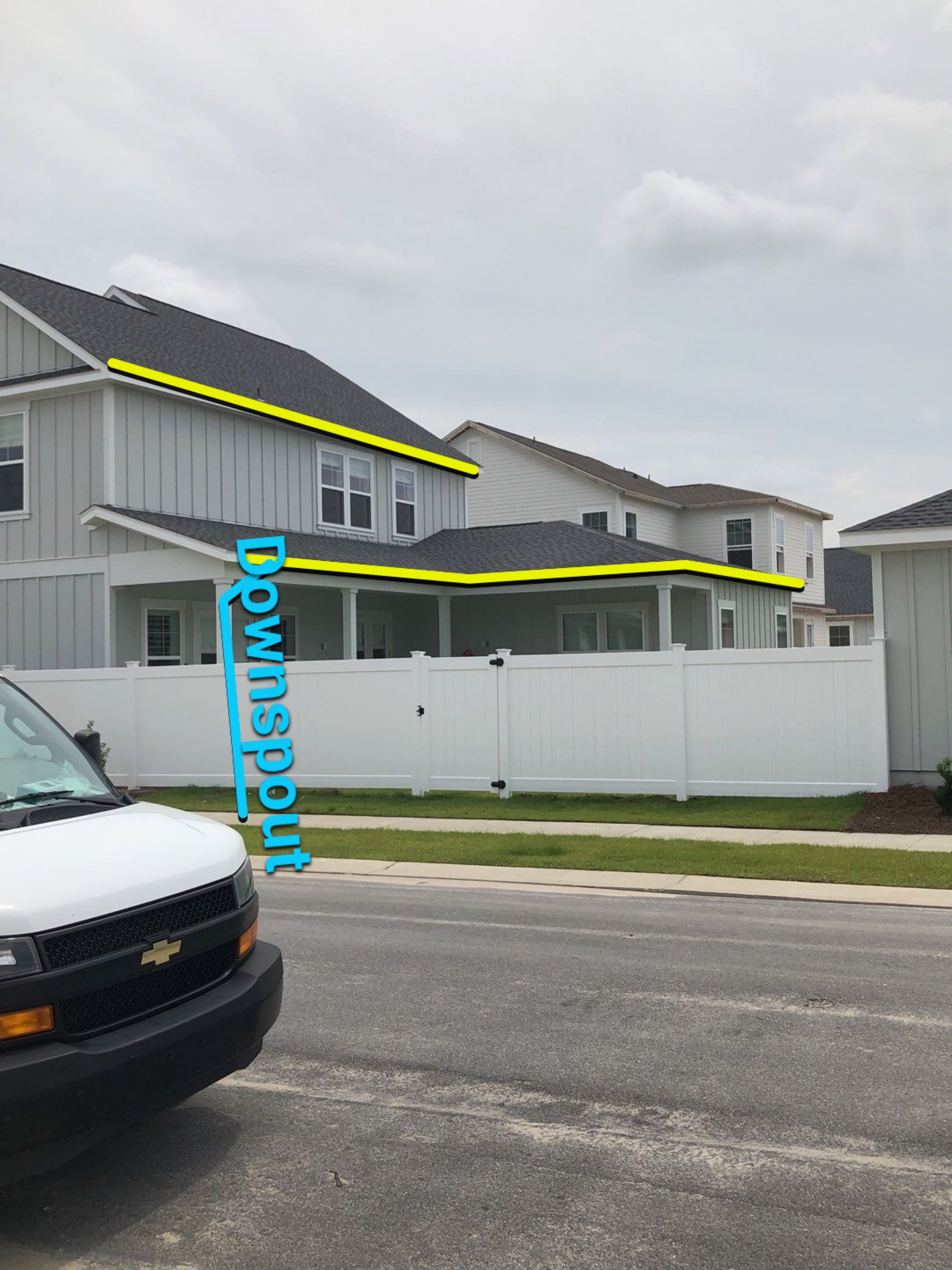 Seamless Gutter Installation using White K-Style Gutters by Gutter Professors