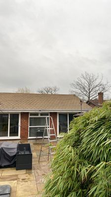 Roof Clean using Honda 15lpm Low Pressure Washing Machine