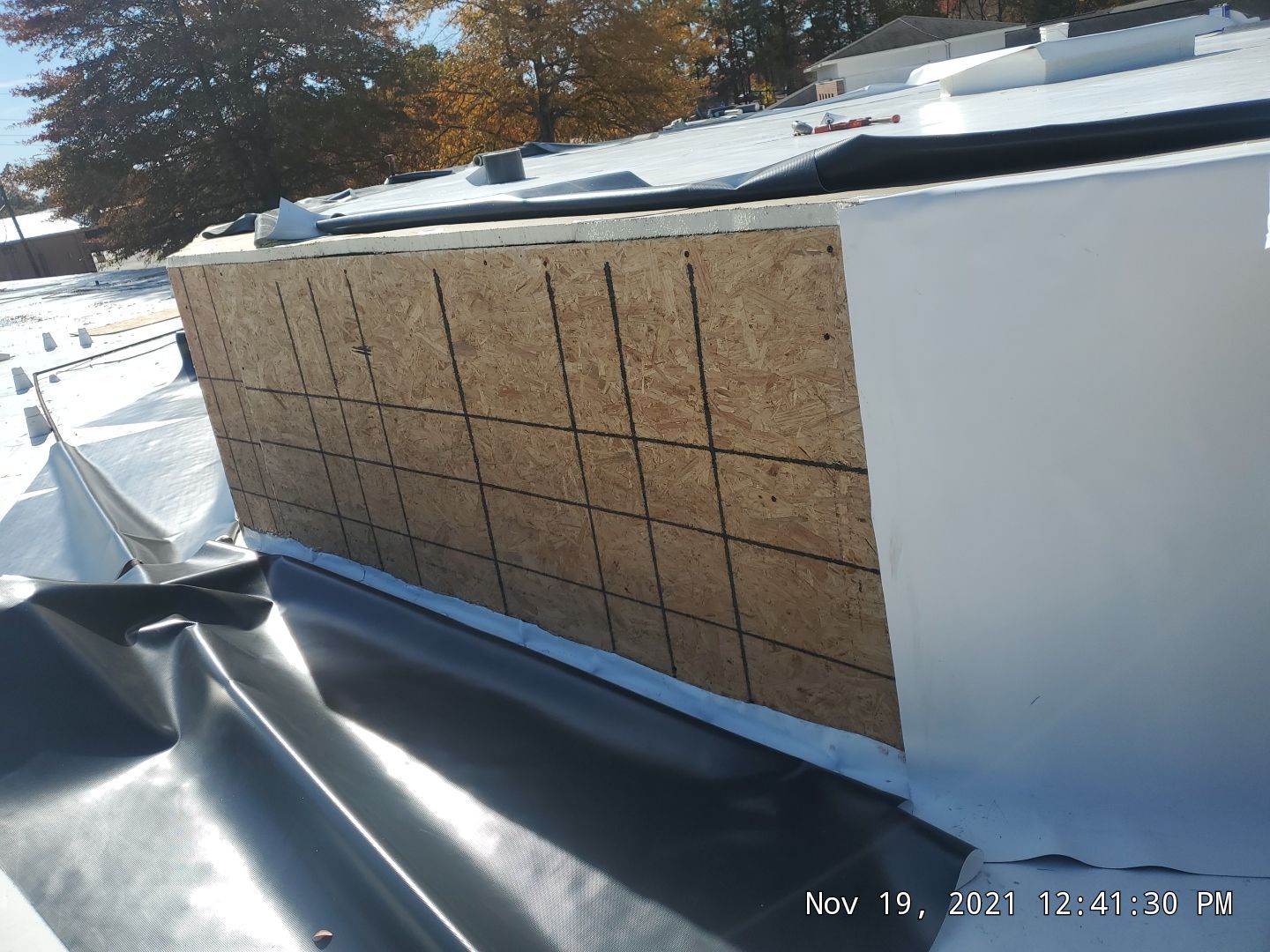 Commercial Roofing Installation using 50 mil PVC by Hostetler Roofing