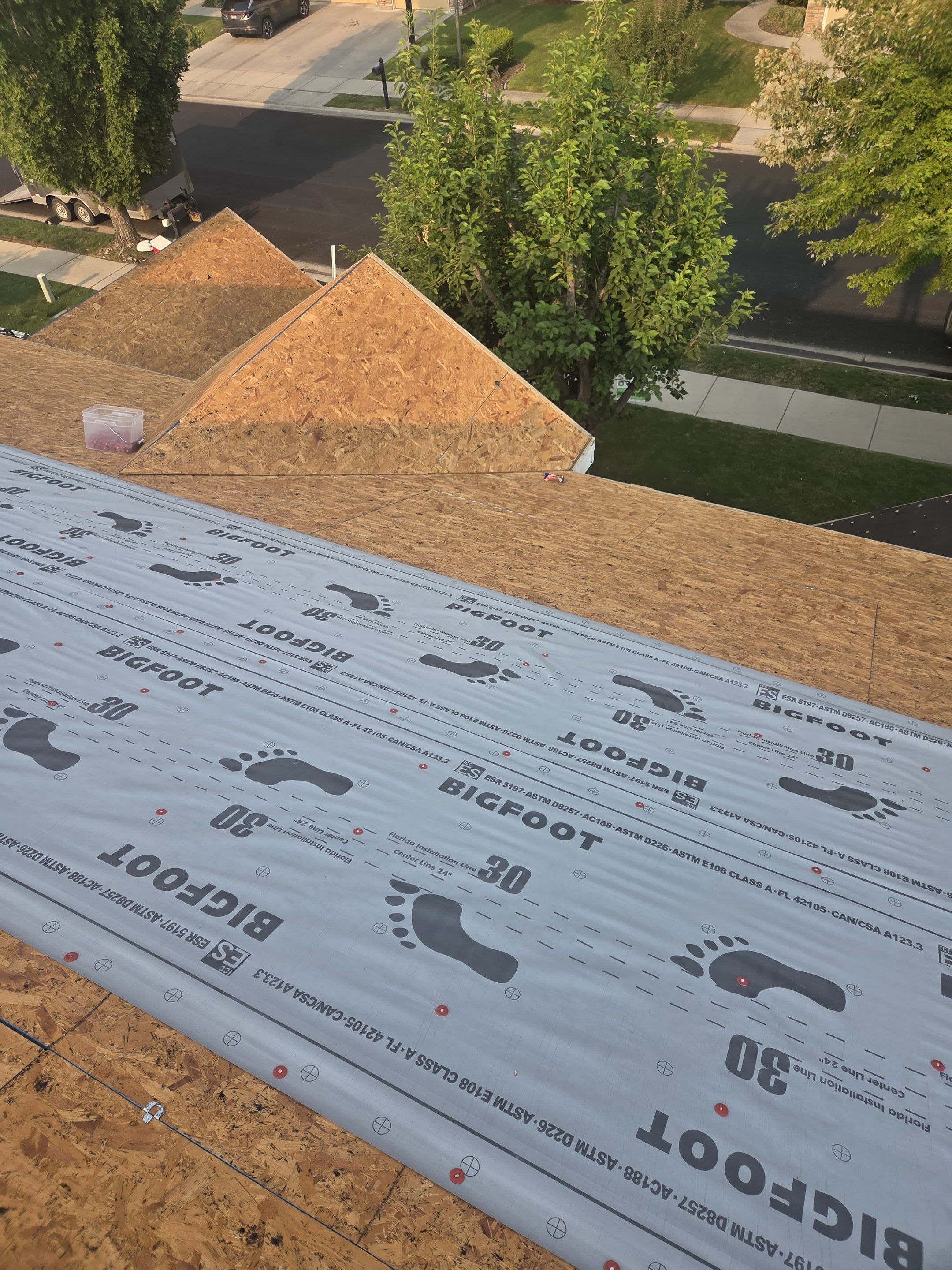 Meridian Residential Roof Replacement Using Dark Gray Architectural Shingles by Olive Roofing