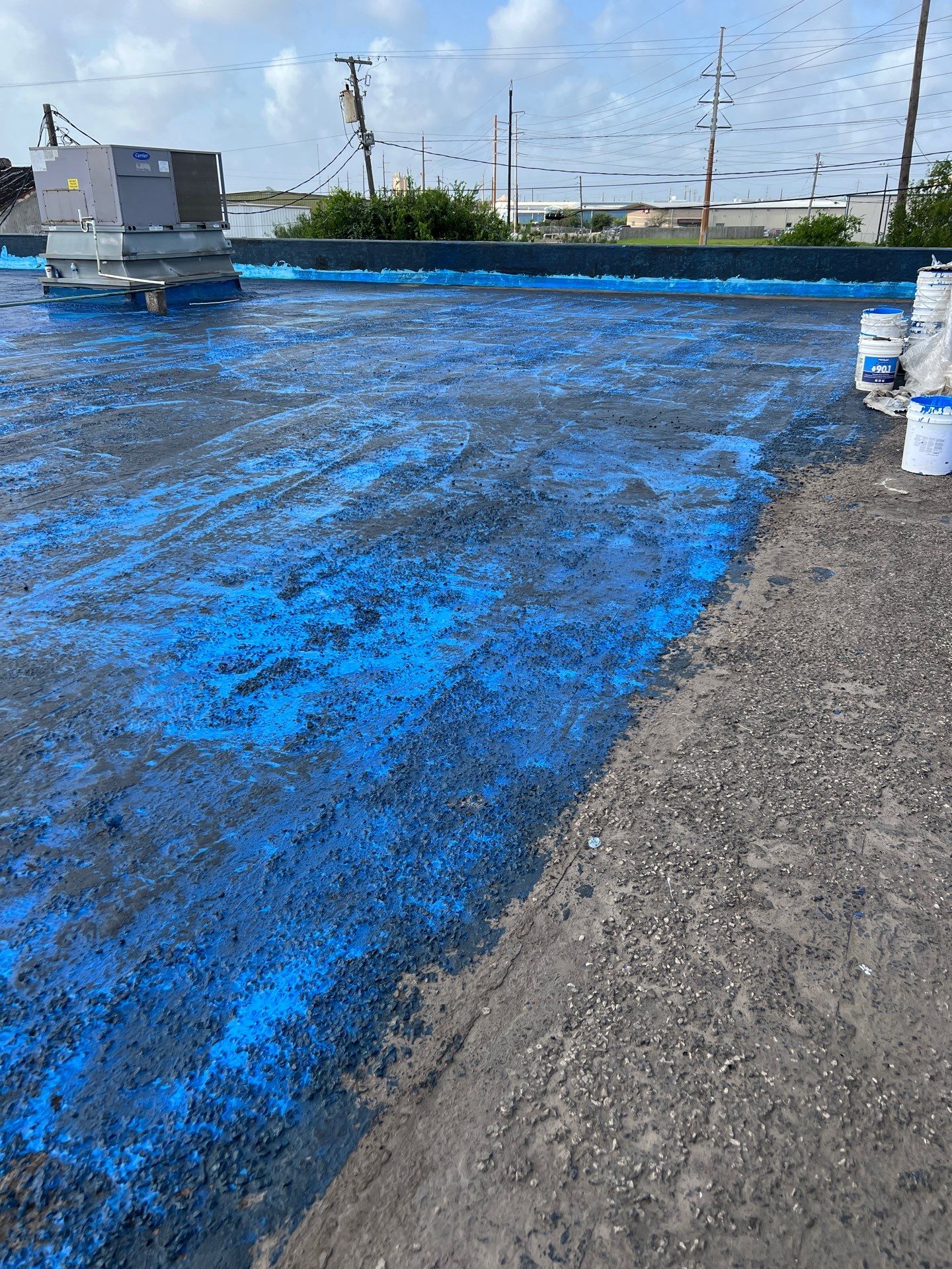 Dirty leaking Gravel Roof by Bayfront Roofing and Construction