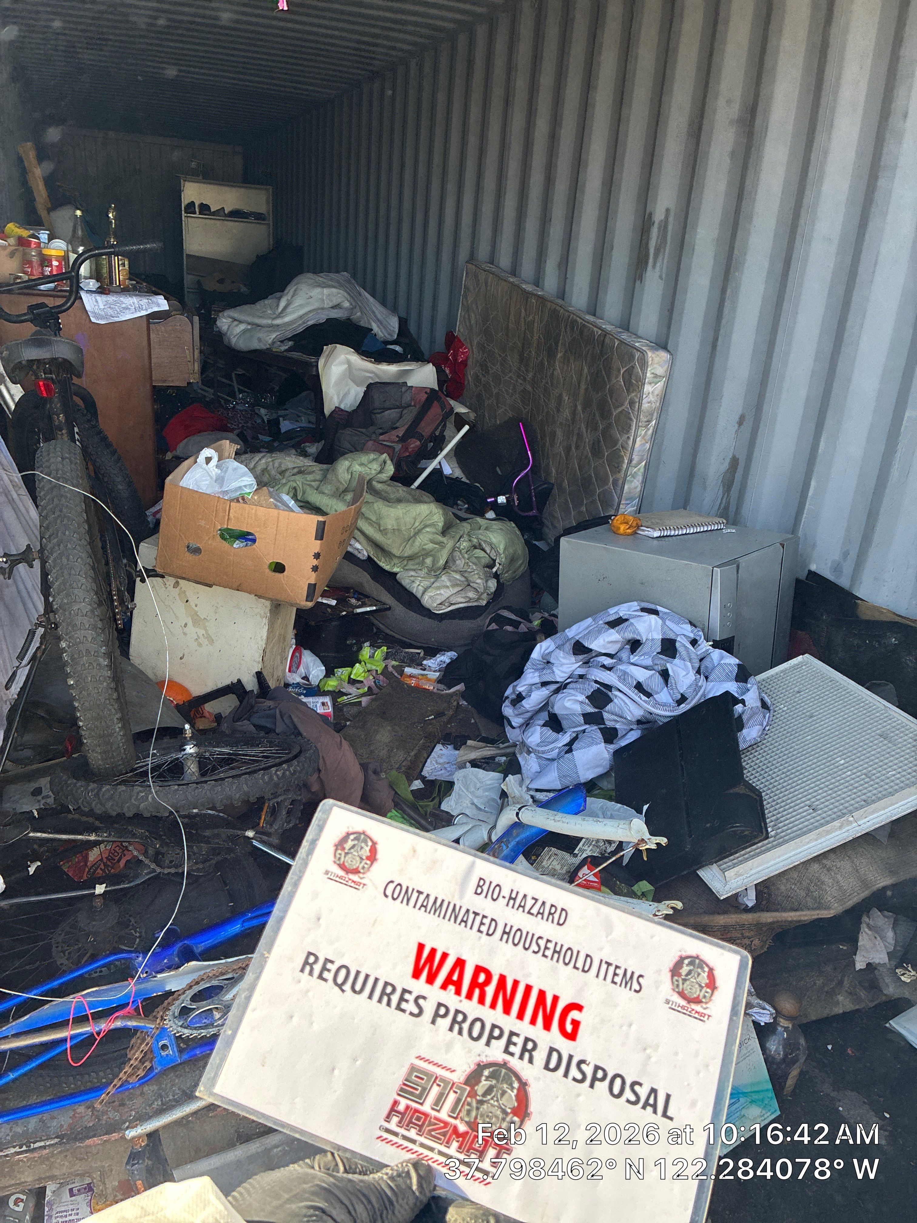 Project in Oakland by 911 Hazmat Cleanup 