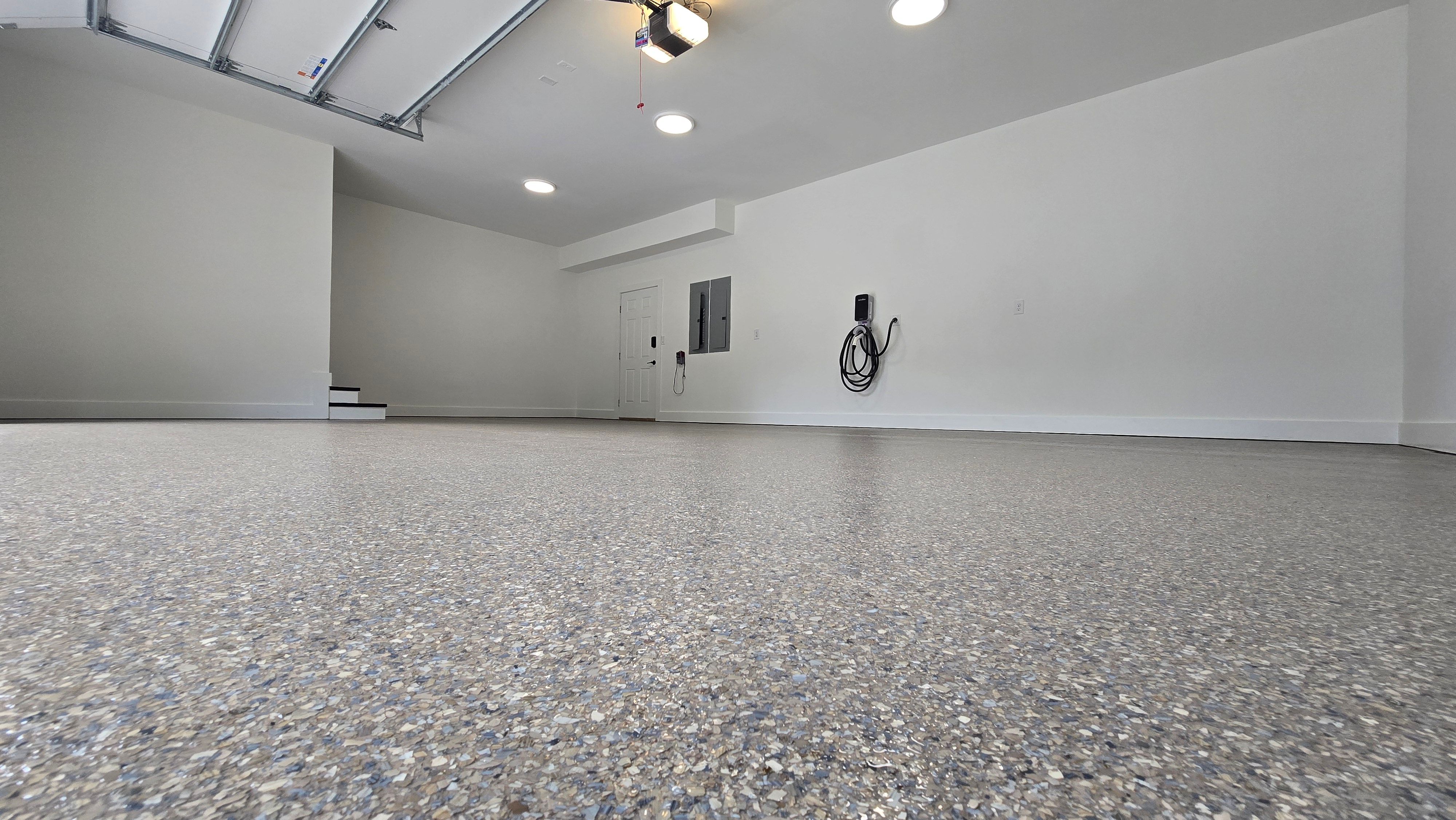 Two Garages Completed Using Obsidian by Elite Floor Solutions