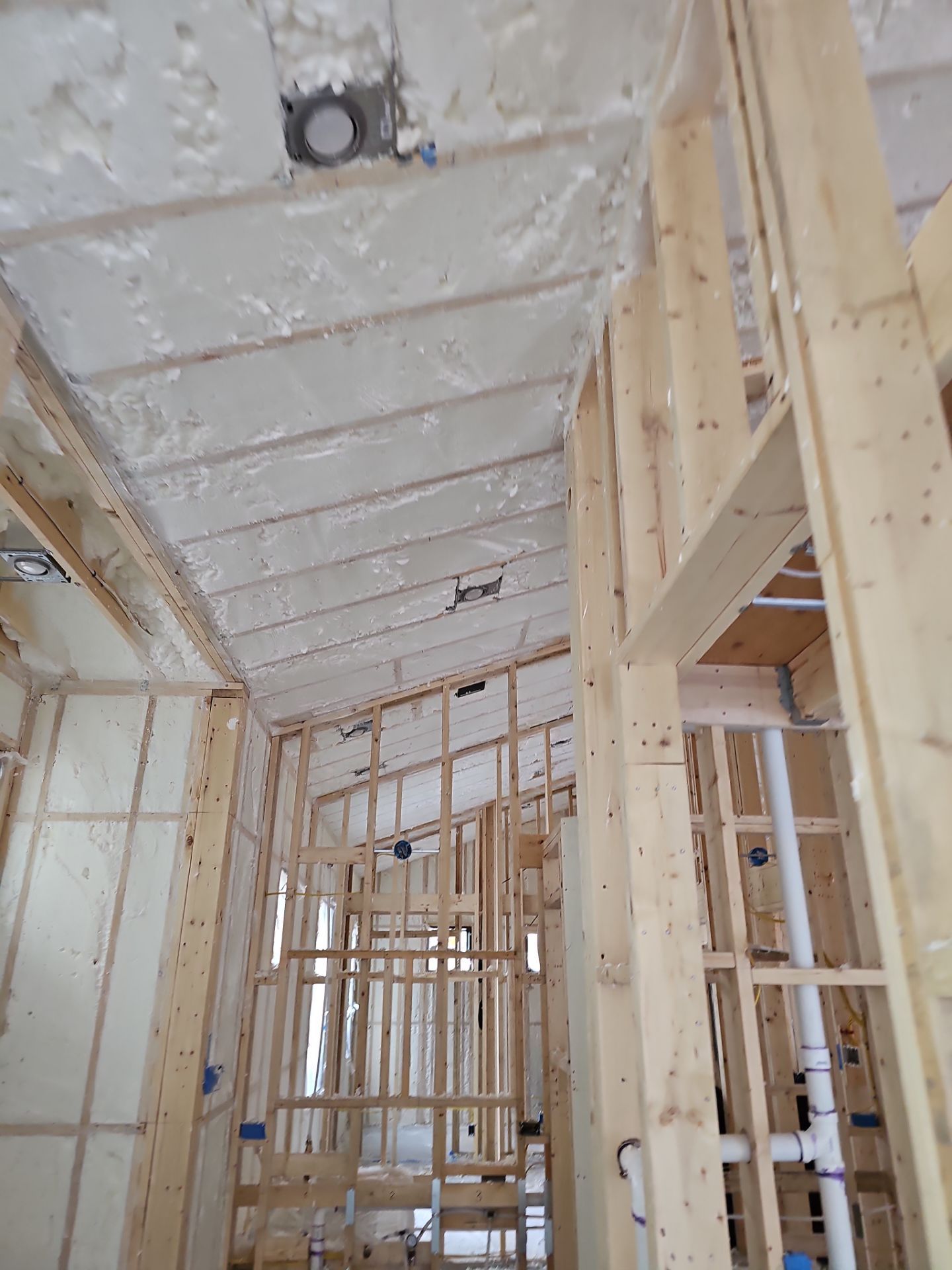 Spray Foam Insulation using open cell spray foam by NYS Foam & Energy