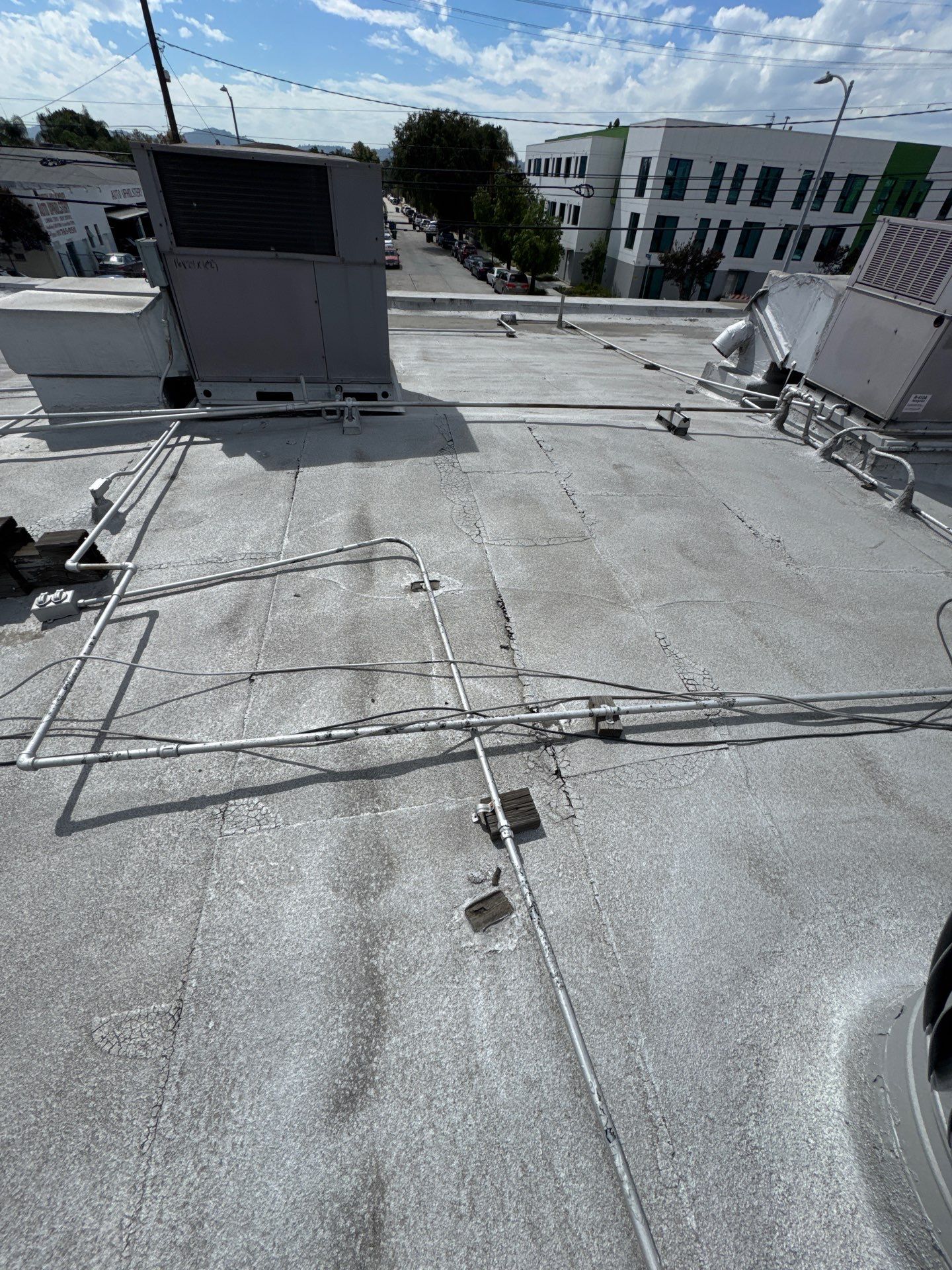 Commercial Silicone Membrane Installation Project by Hull Brothers Roofing