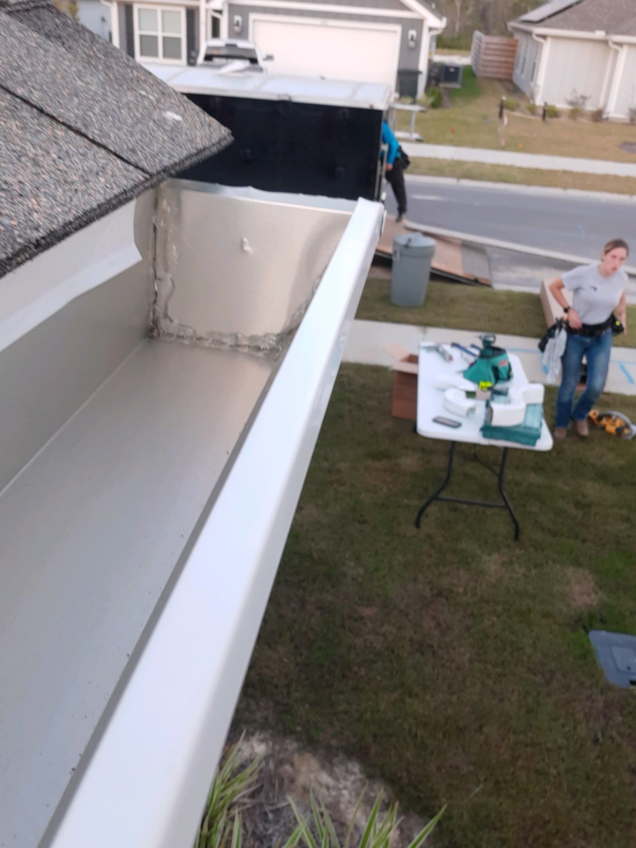 Seamless Gutter Installation using K-Style Gutters by Gutter Professors