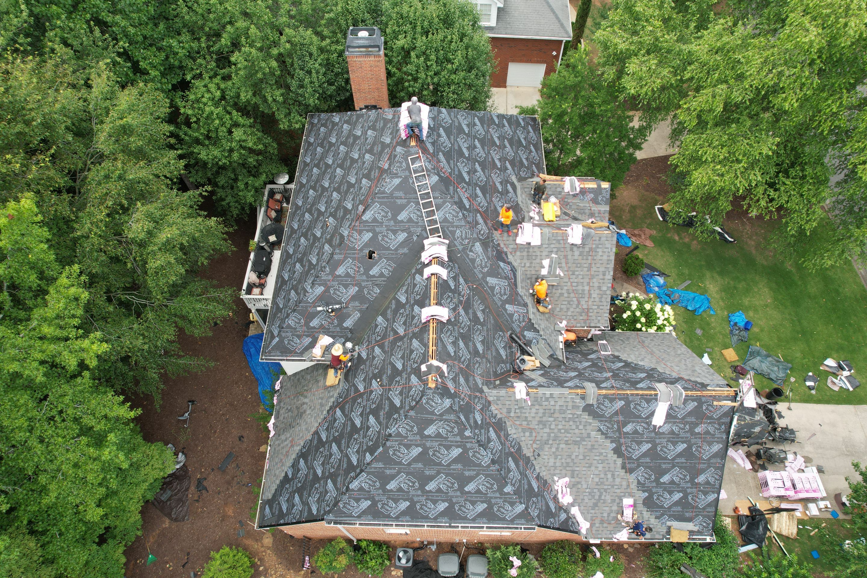Residential Roofing Installation using Owens Corning by Inspector Roofing and Restoration