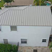 24ga 1.5" Mechanical Seam Ash Gray by Total Roofing System The Metal Roof Experts