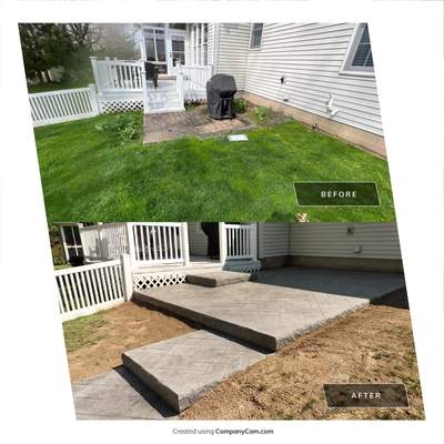 Majestic ashlar stamped concrete patio
