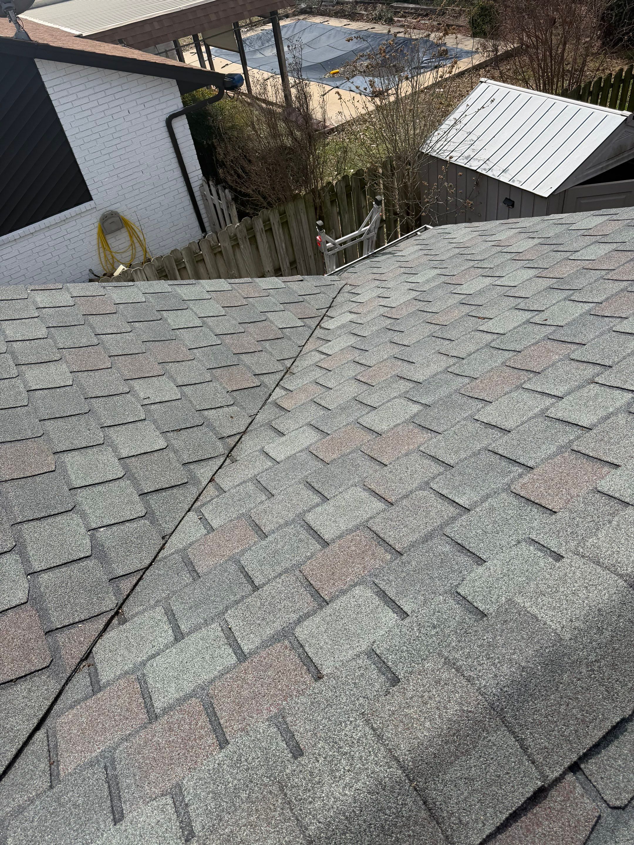 Buh-bye space decking!  by BANA Roofing and Solar Supply