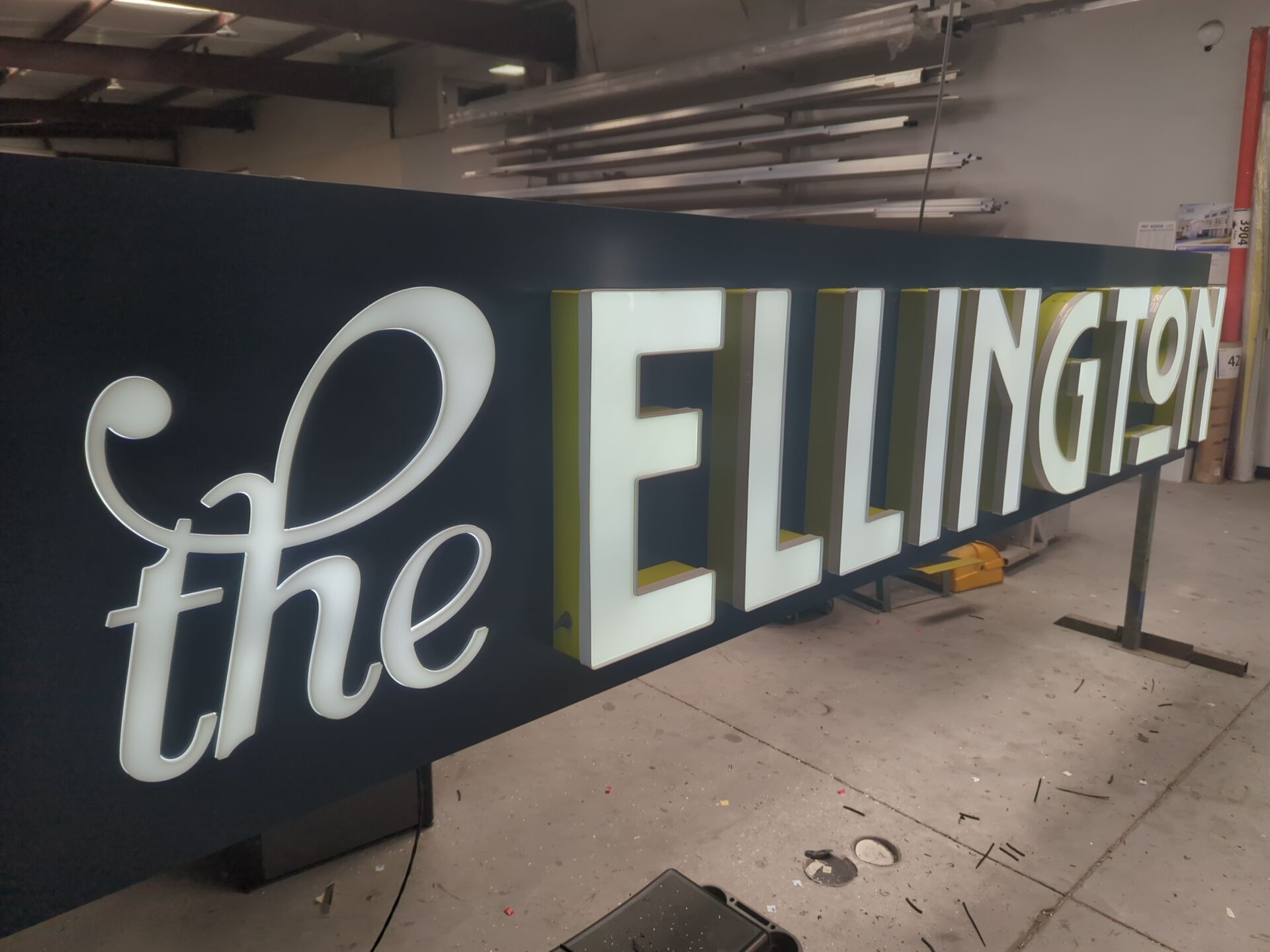 Channel Letters on Backer for Ellington by SignCrafters