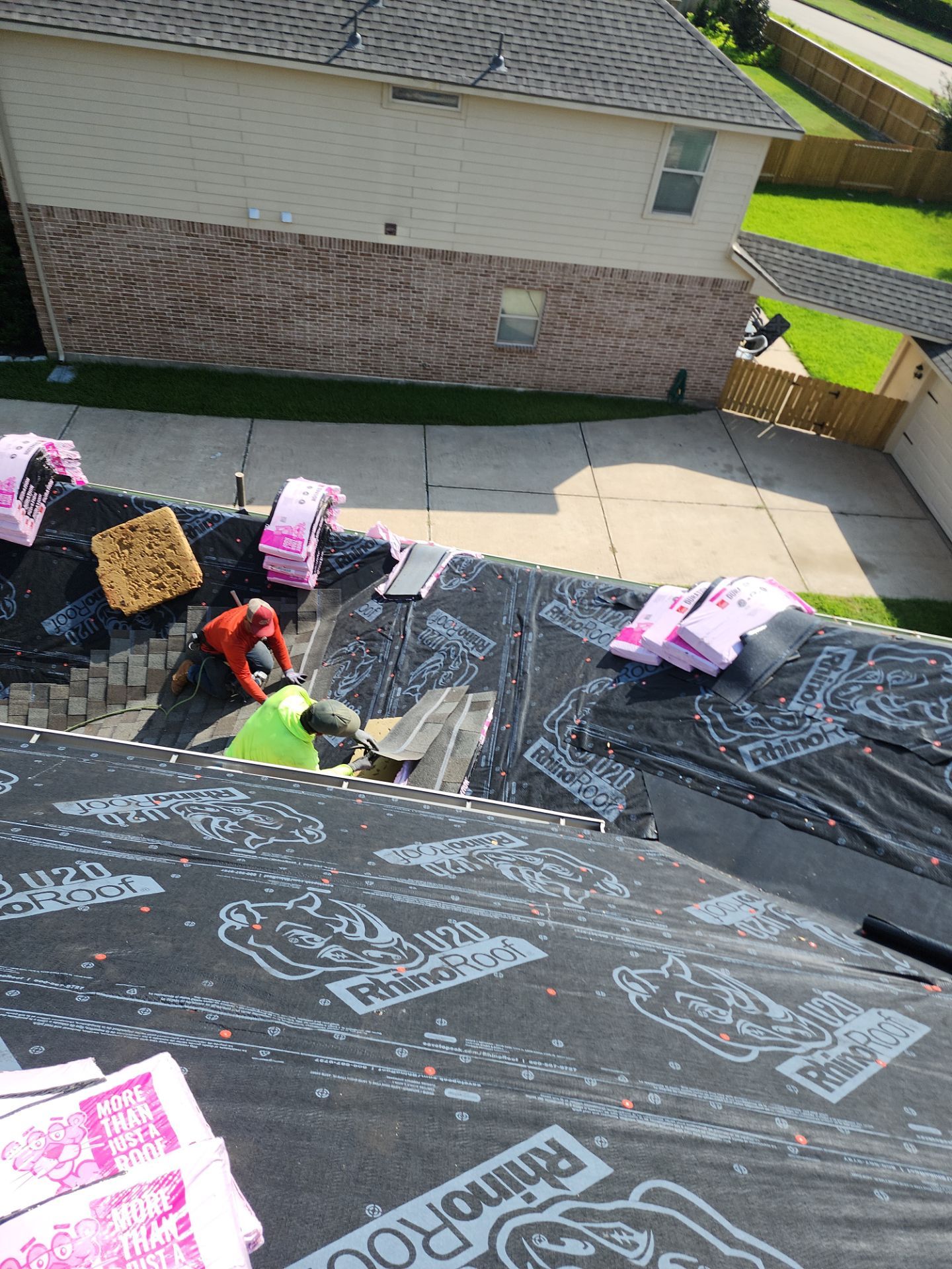 Residential Roofing Installation using Owen's Corning Duration (Lifetime) Shingles by Roof Repair Company
