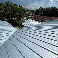 24ga 1.5" Mechanical Seam Mill Finish by Total Roofing System The Metal Roof Experts