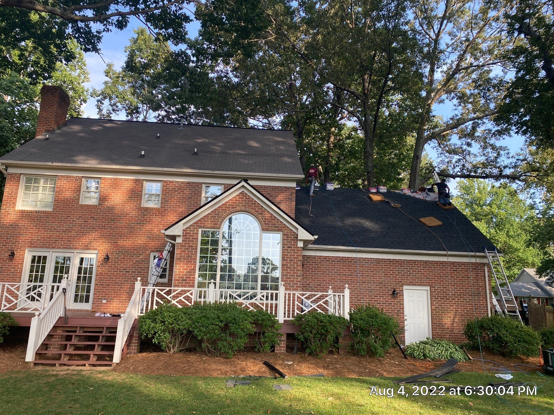 Roof Replacement using Gaf HDZ Charcoal by Just In Time Roofing and Restoration