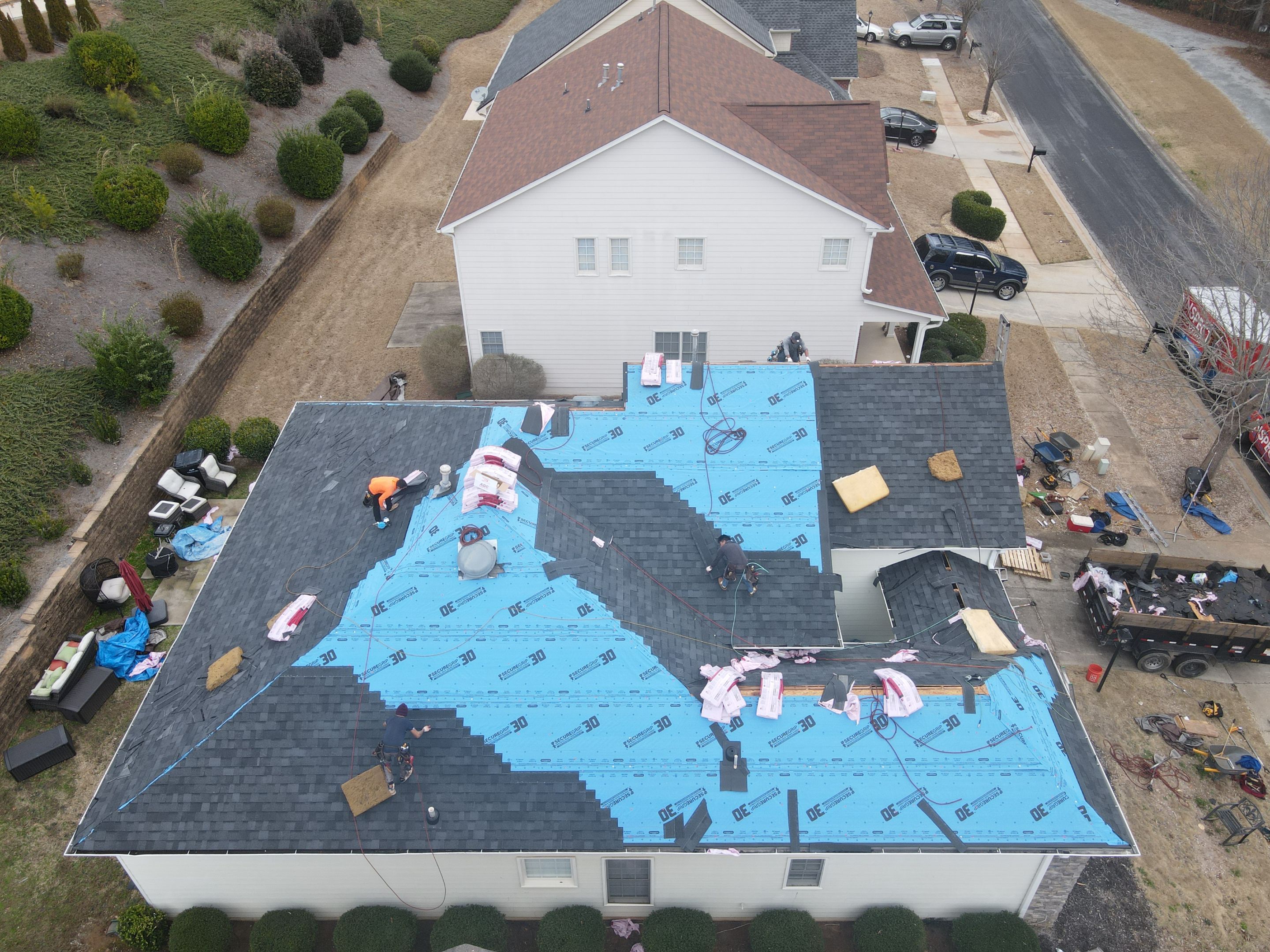 Residential Roofing Installation using Owens Corning by Inspector Roofing and Restoration