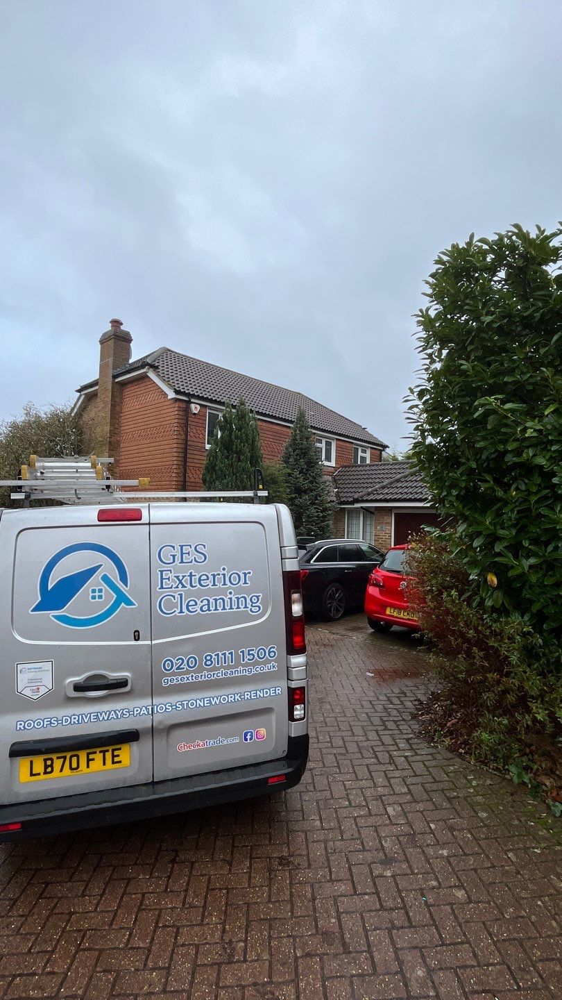 Roof and Patio Cleaning using Honda 15lpm Low Pressure Washing Machine by Ges Exterior Cleaning ltd