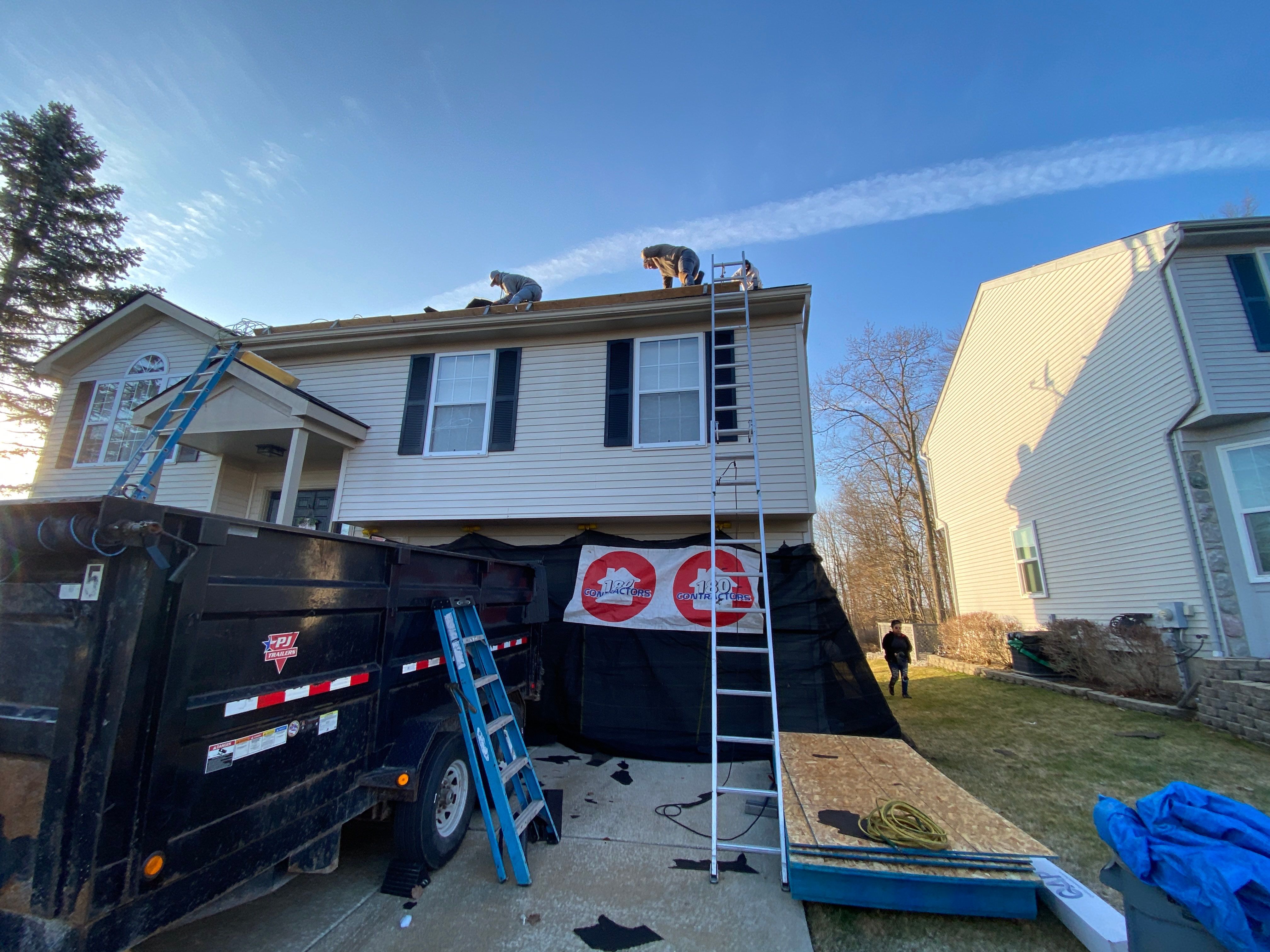 Roof Replacement using Certainteed Landmark Climate-Flex by 180 Contractors
