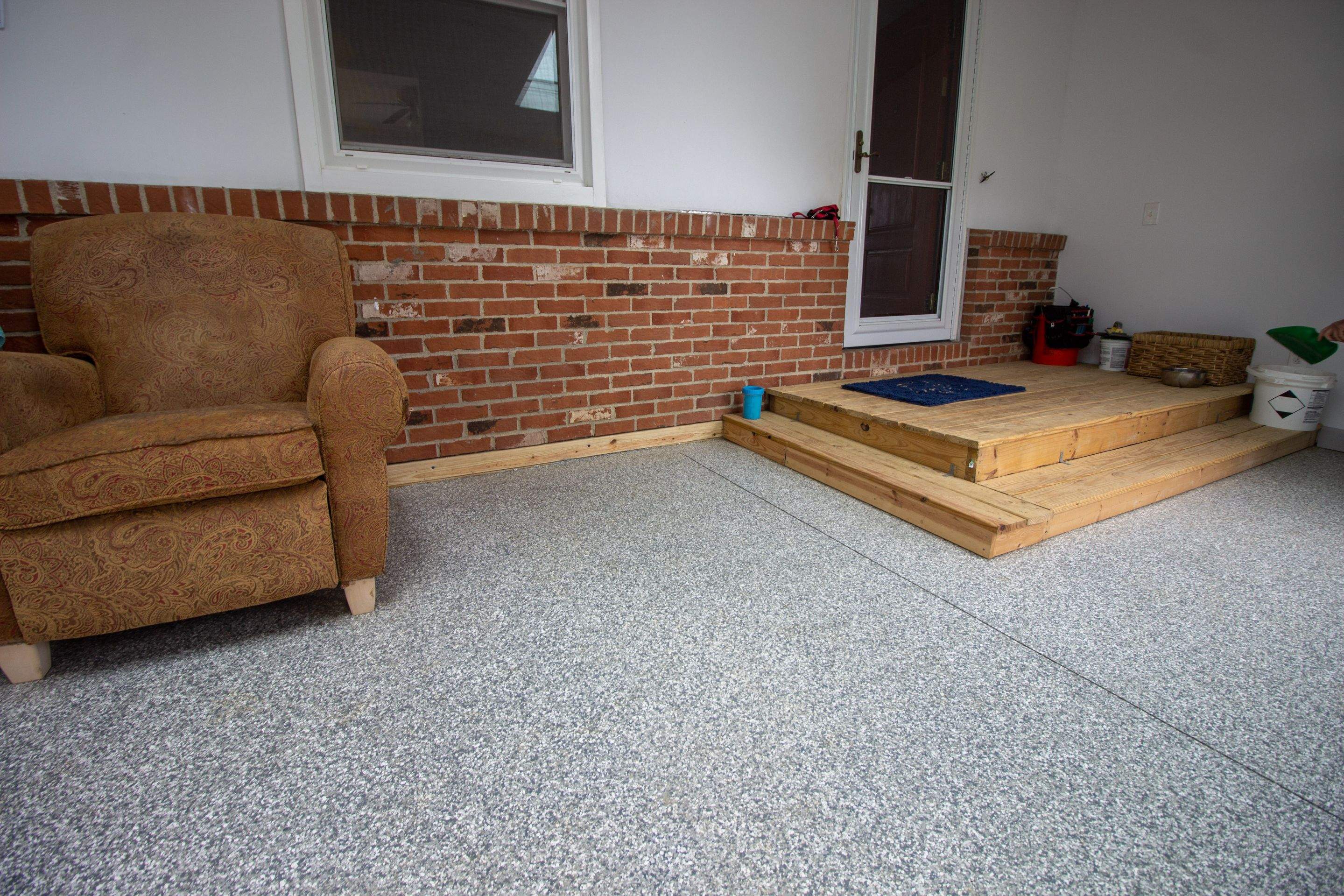 Sunroom Installation using Granite by Your1DayFloor.com