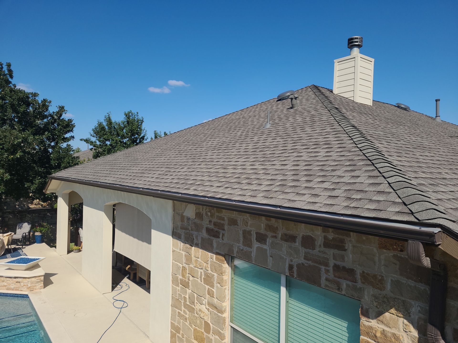 GAF Timberline HDZ with Z-Ridge, weathered wood by Oakwood Roofing and Construction, LLC