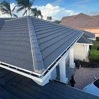 Boral Saxony 900 Plantation Dark Charcoal  by Total Roofing System The Metal Roof Experts
