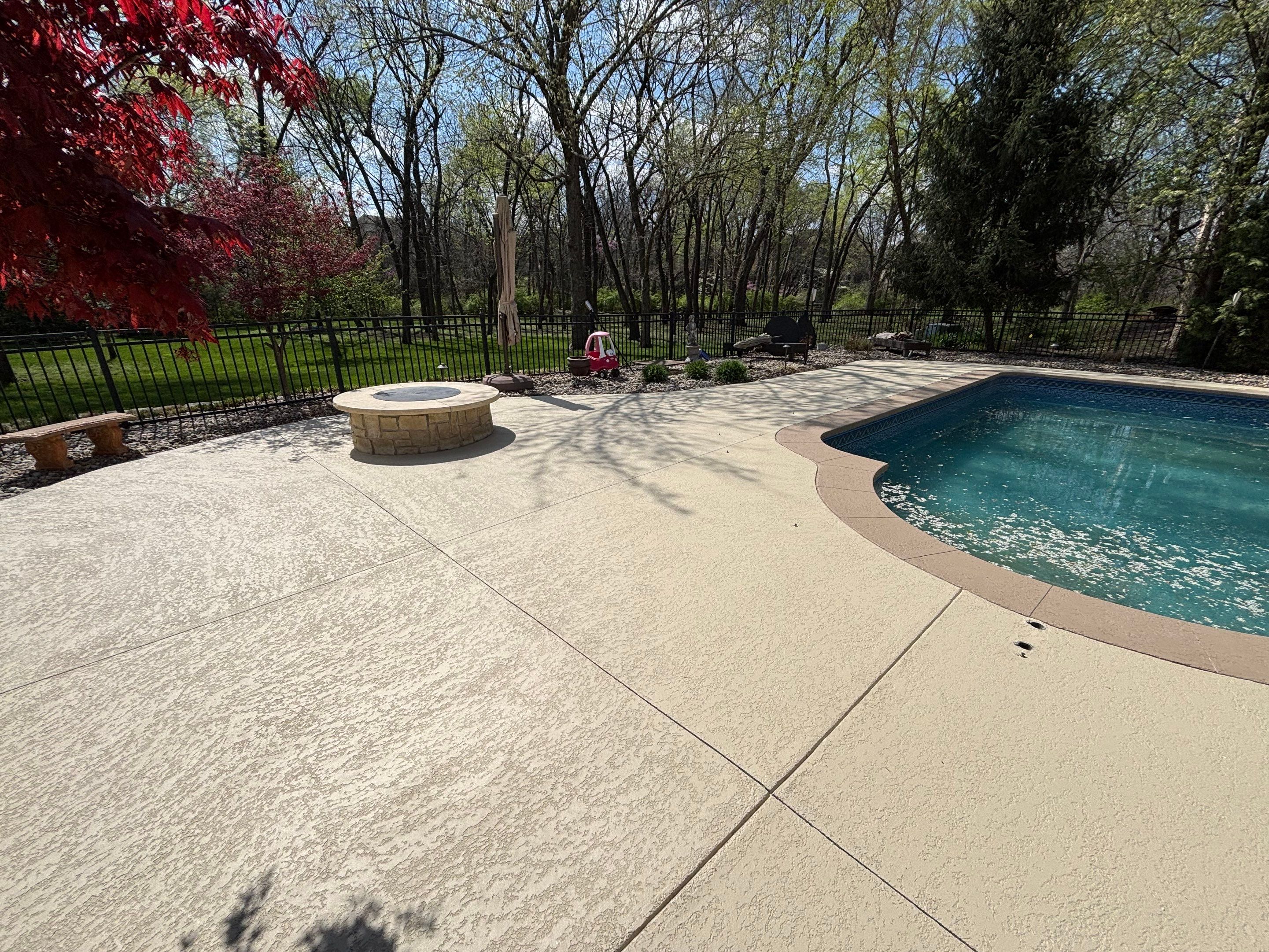 Pool Deck & Patio Resurface - Overland Park, KS by Big Red Decorative Concrete, LLC