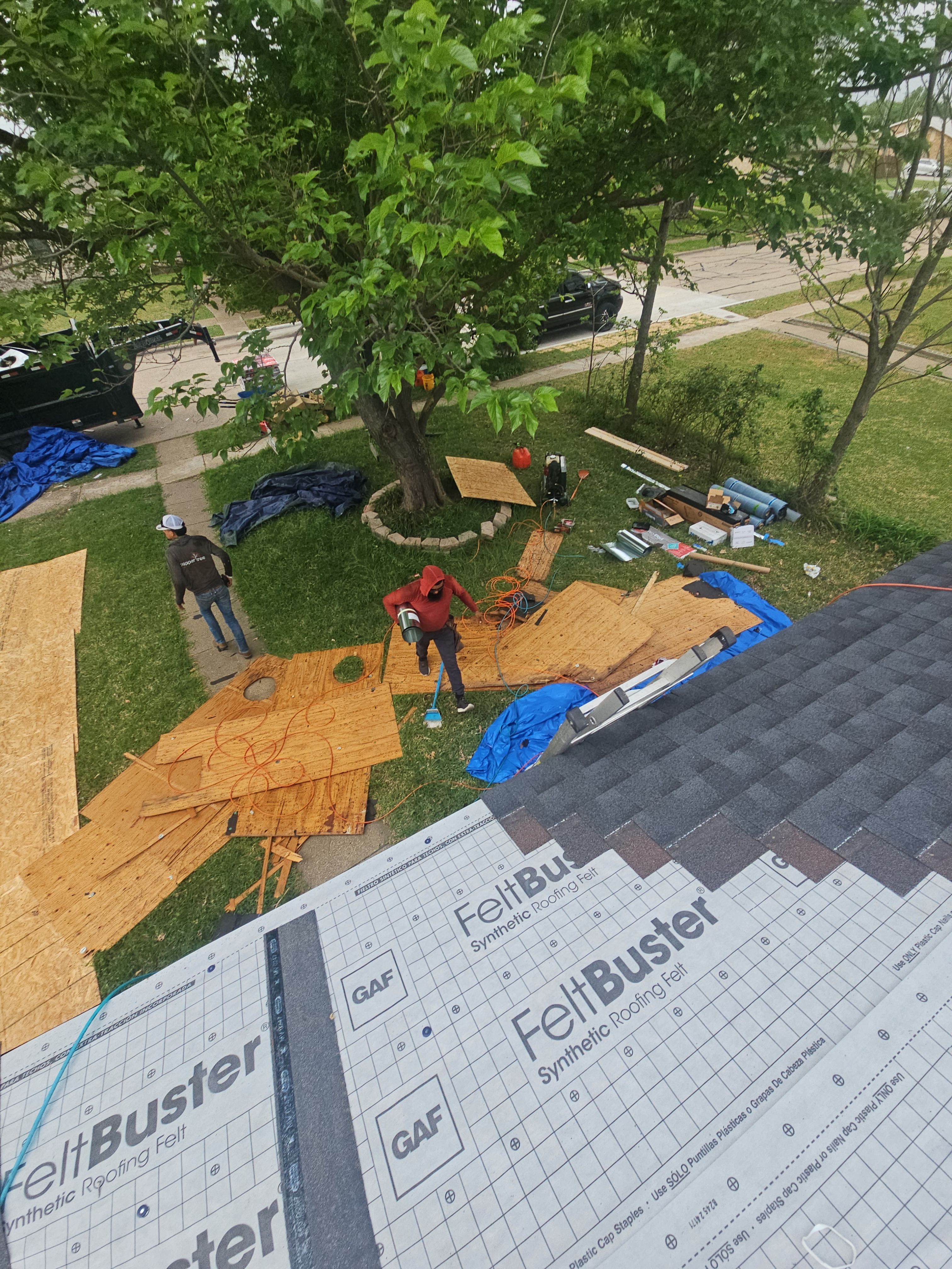 Full Roof Replacement & Flat Roof System in Garland by road roofing llc